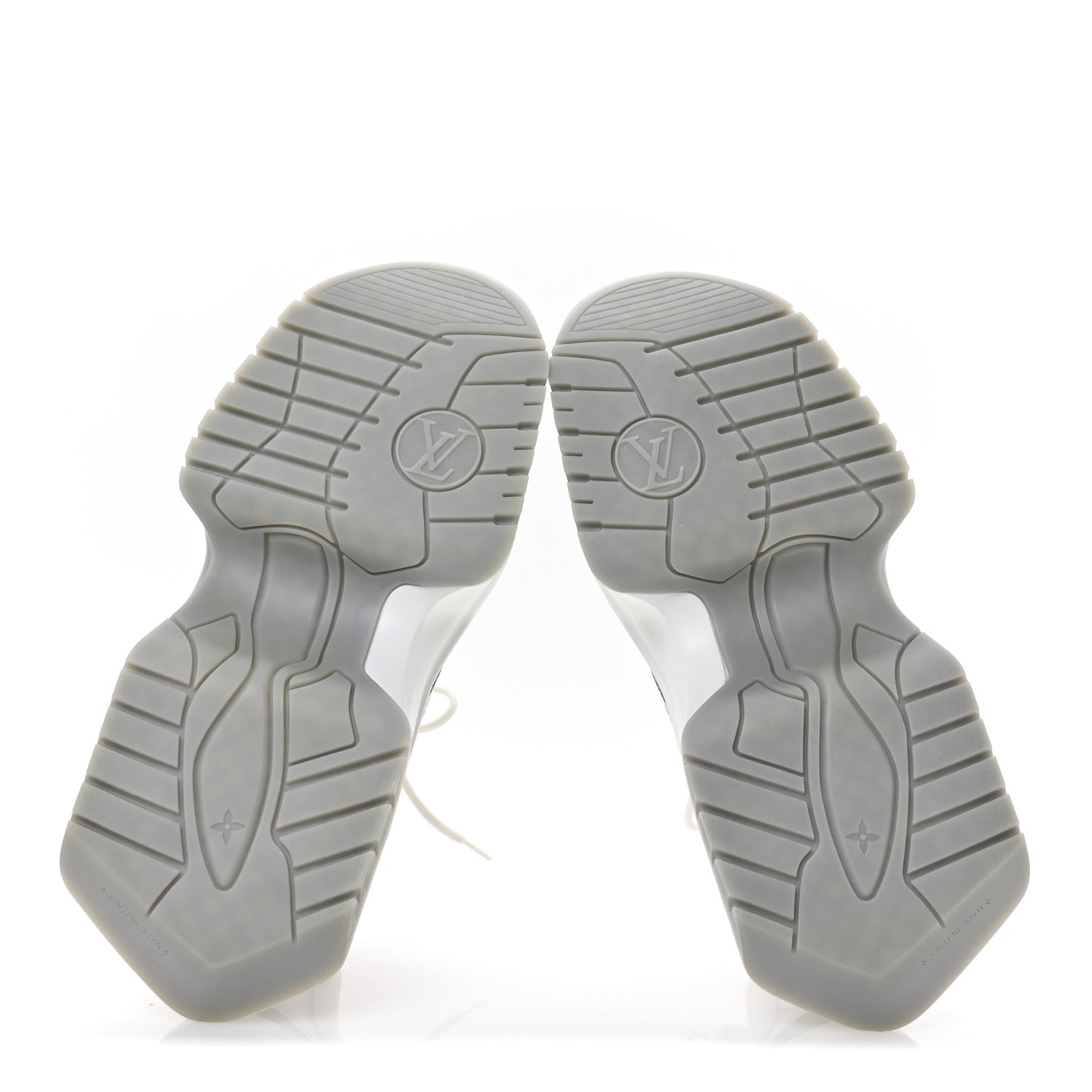 Calfskin Monogram Mens LV Archlight 2.0 Platform Sneakers 8.5 White