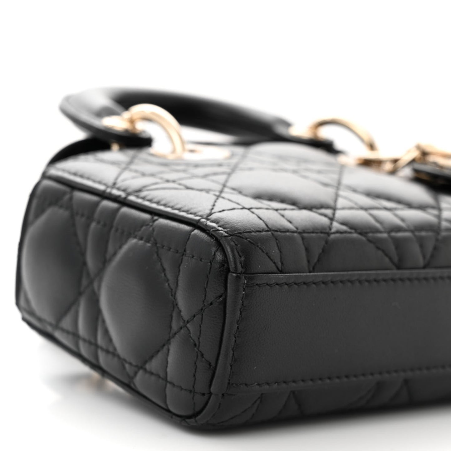 Lambskin Cannage Micro Lady D-Joy Black