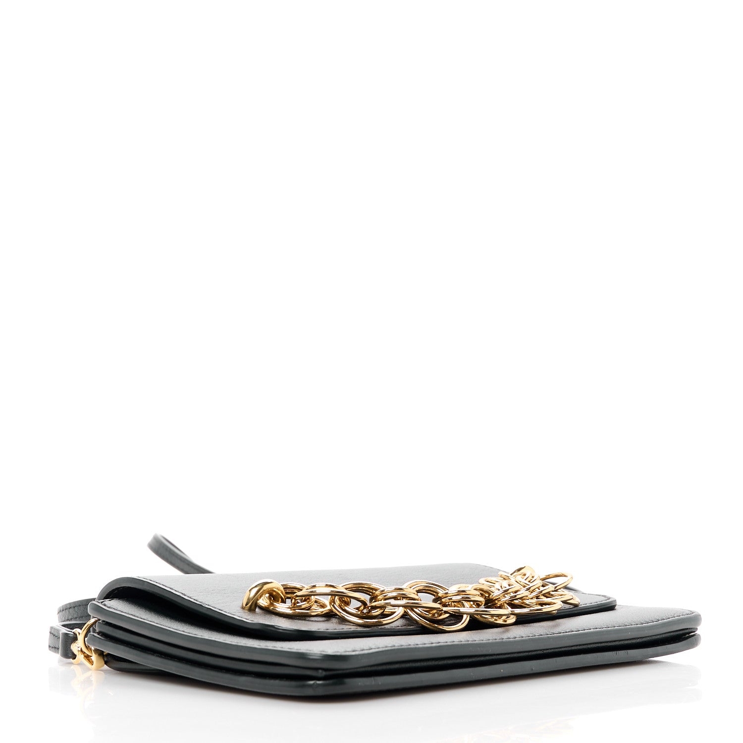 Chloe Smooth Calfskin Drew Bijou Clutch Black 4 of 10