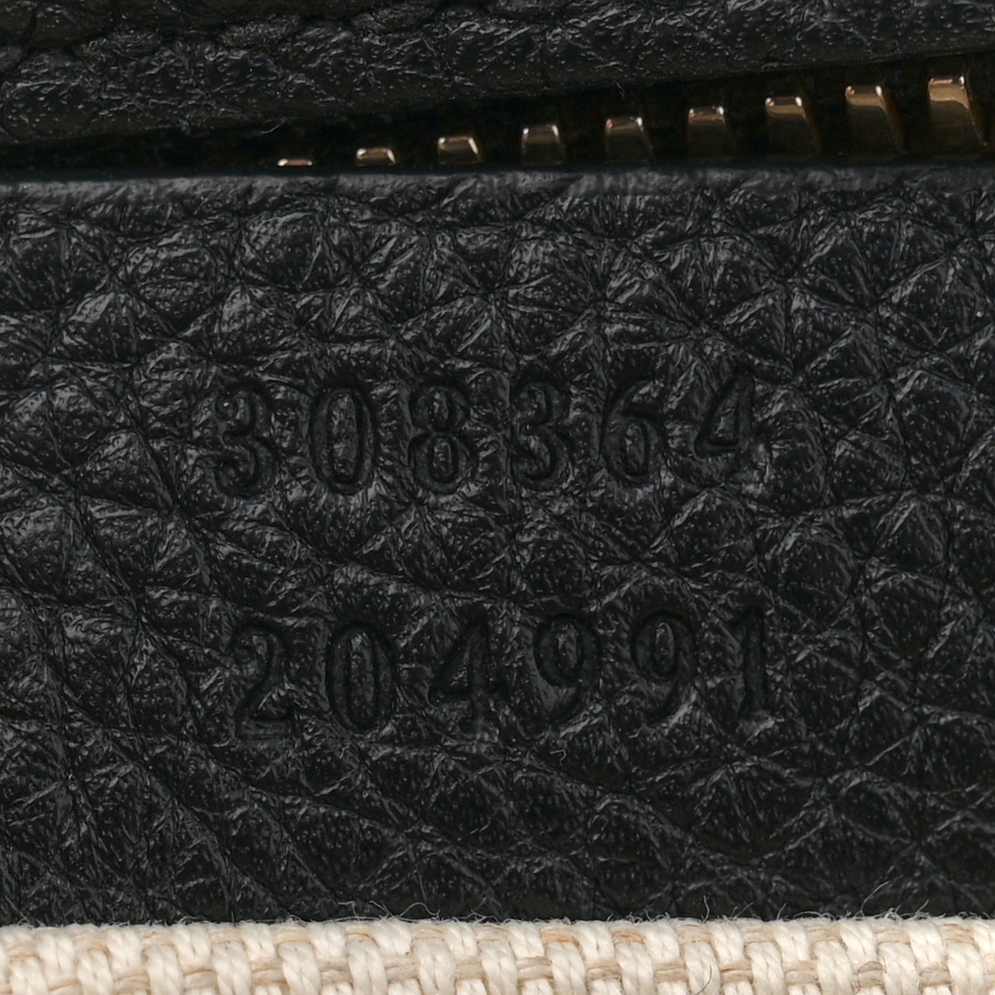 Pebbled Calfskin Small Soho Disco Bag Black