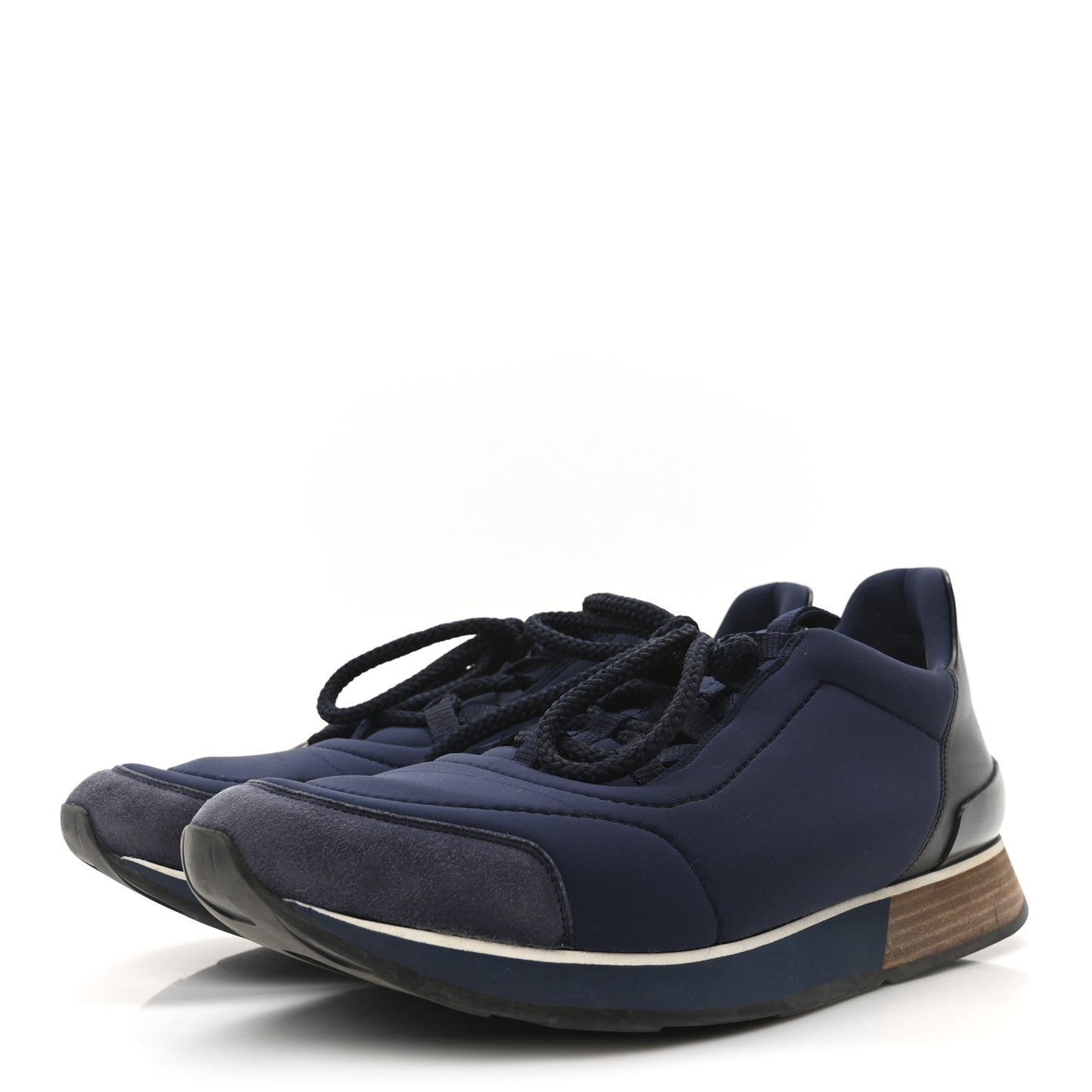 Technical Canvas Mens Miles Sneakers 43 Marine Black