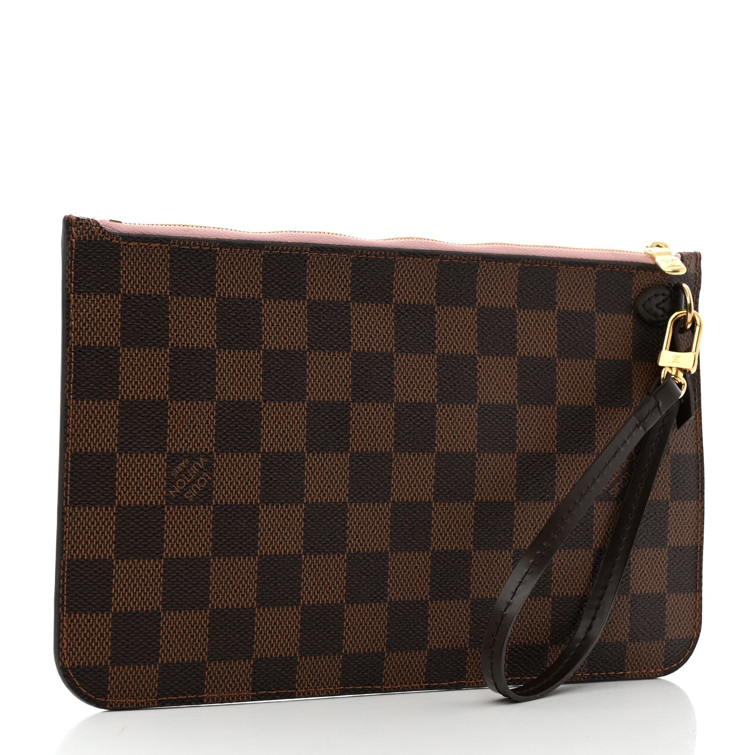 Louis Vuitton Damier Ebene Neverfull MM GM Pochette Rose Ballerine 3 of 7