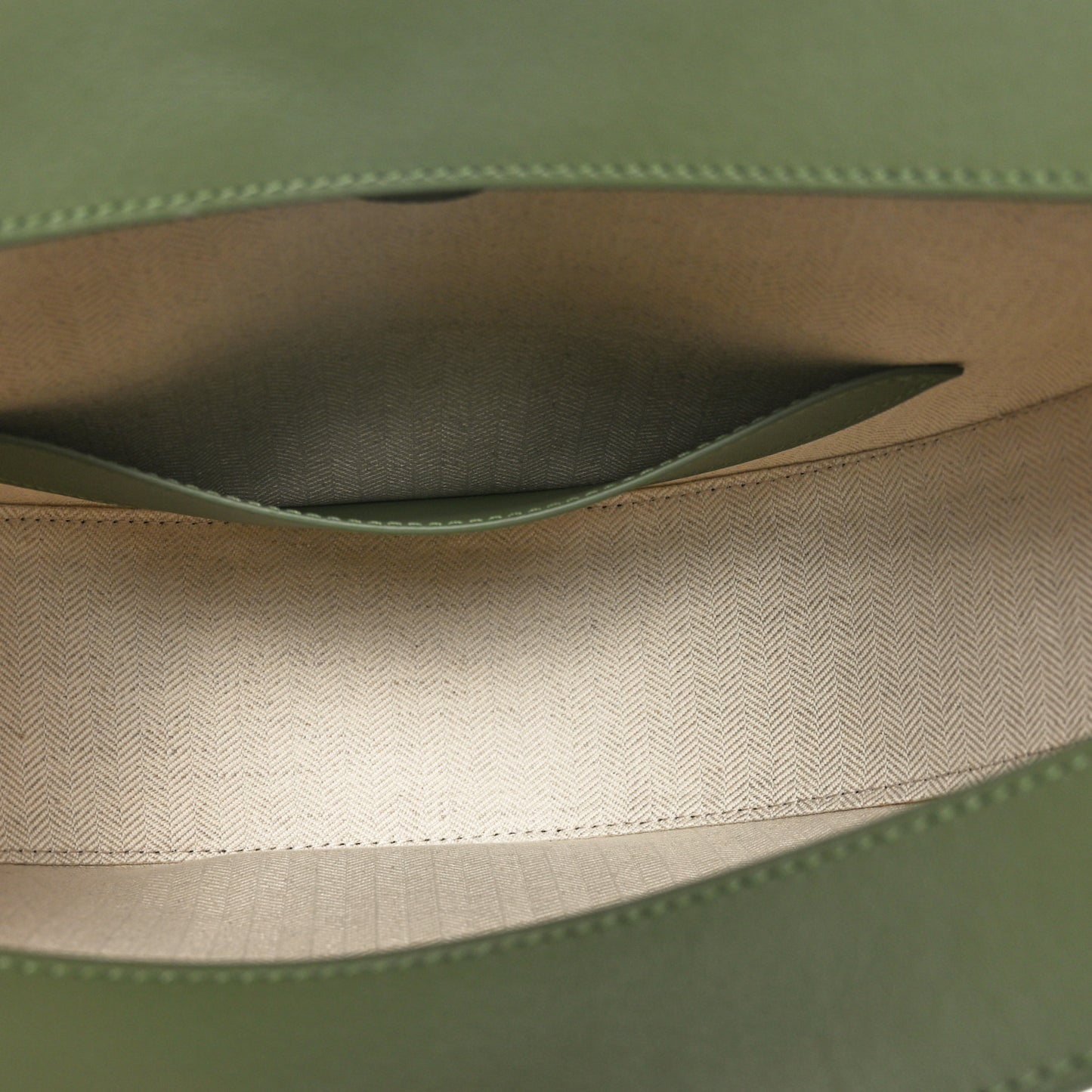 Jacquard Anagram Calfskin Luna Bag Avocado