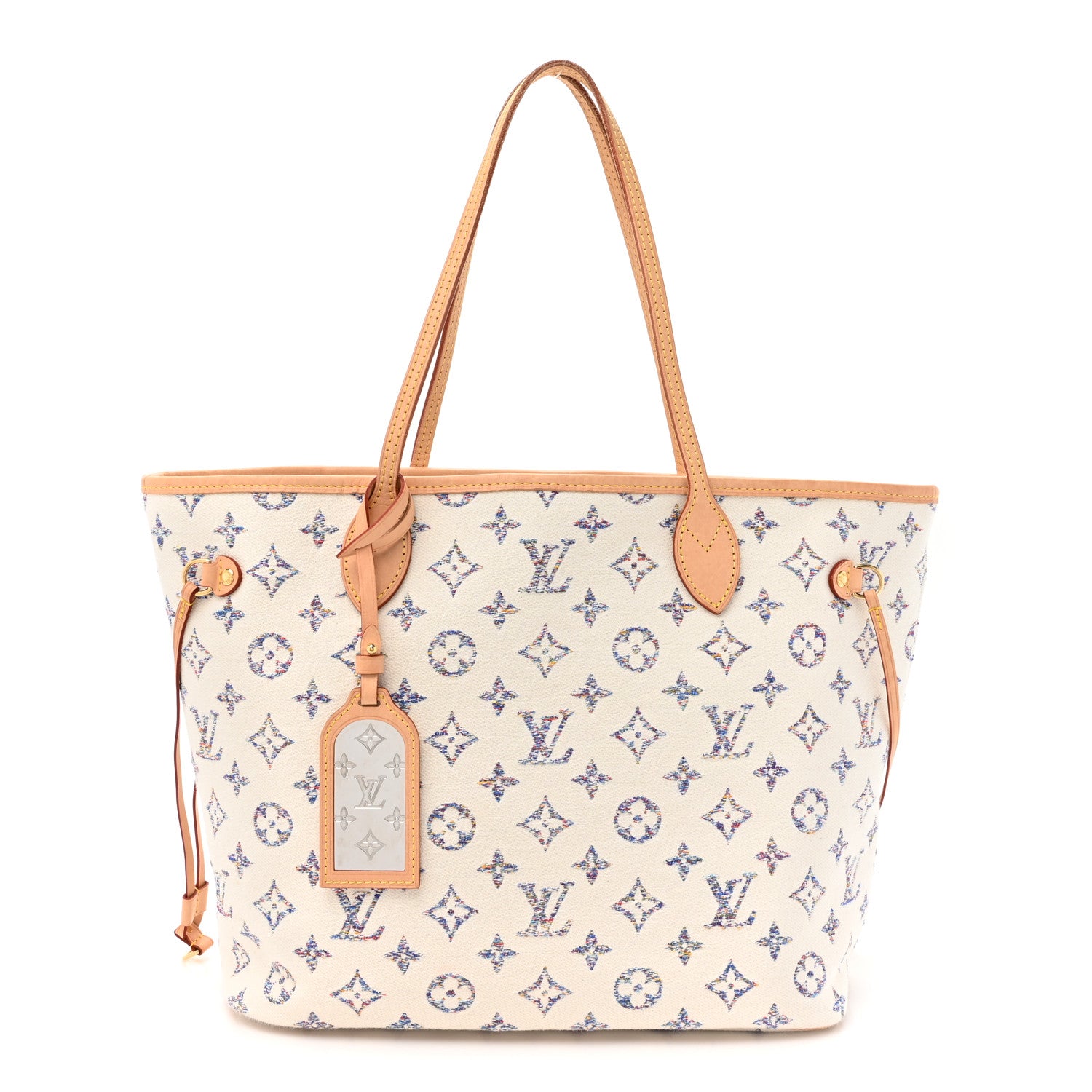 Louis Vuitton Monogram Jacquard Neverfull MM Multicolor Beige 1 of 17