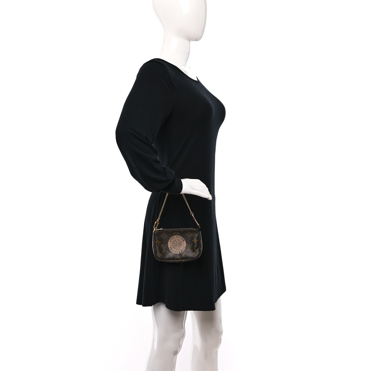 Louis Vuitton Monogram Complice Trunks and Bags Mini Pochette Accessories Beige 3 of 8