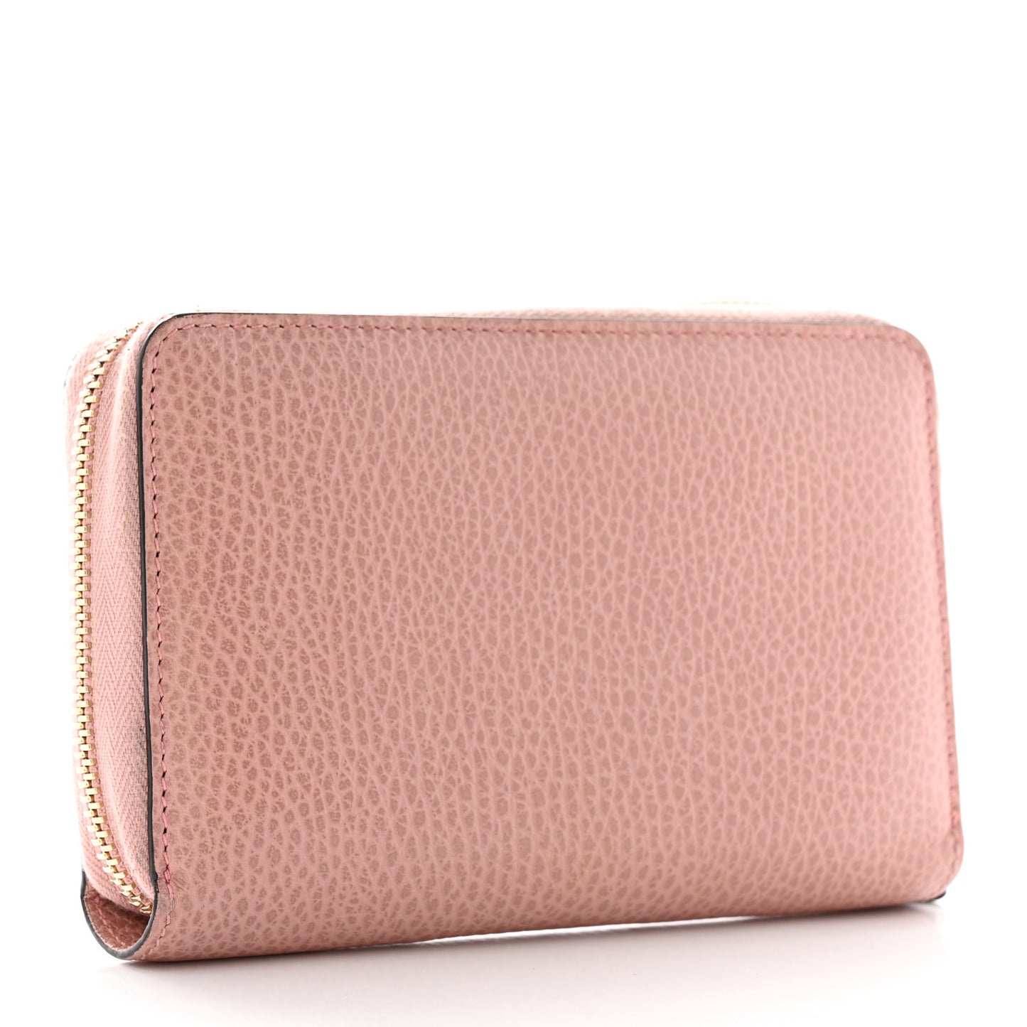 Dollar Calfskin Medium GG Zip Around Wallet Soft Pink
