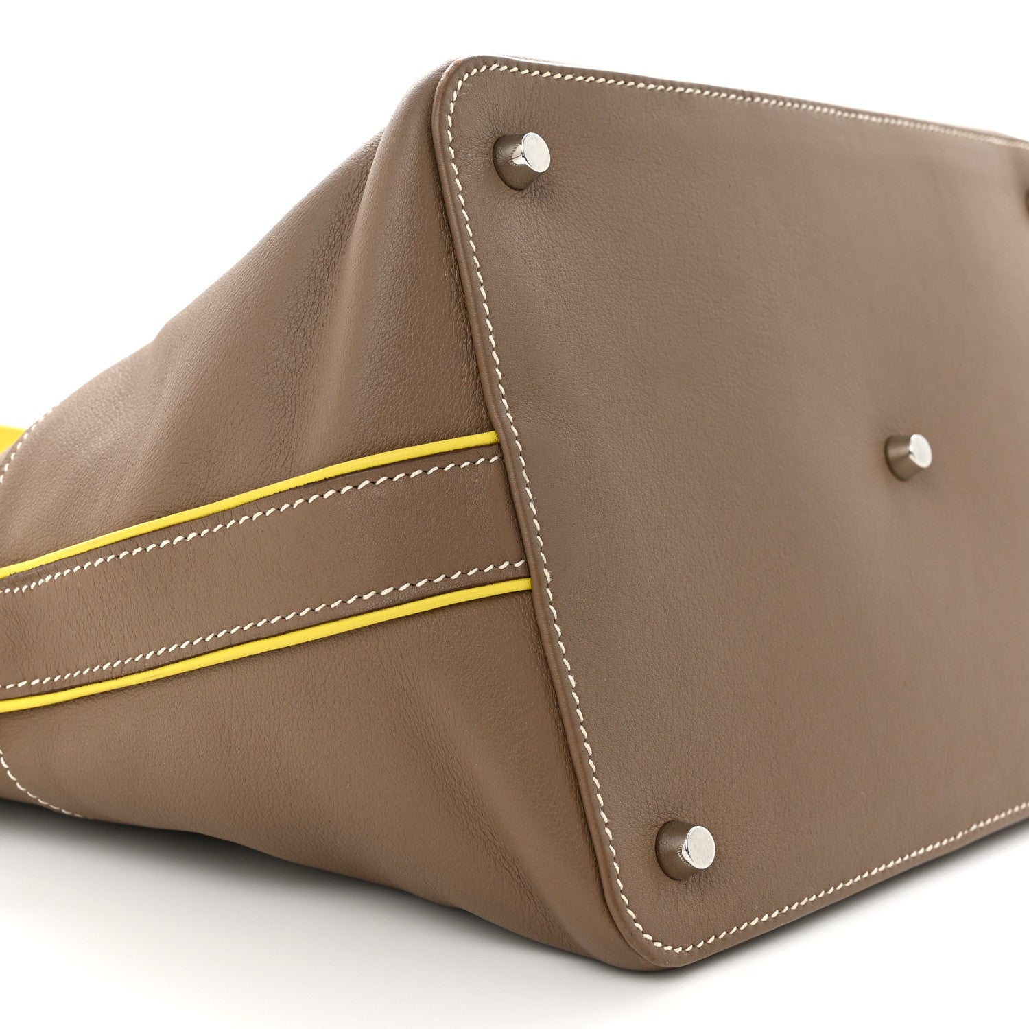 Hermes Swift Verso Toolbox 26 Etoupe Lime 9 of 16