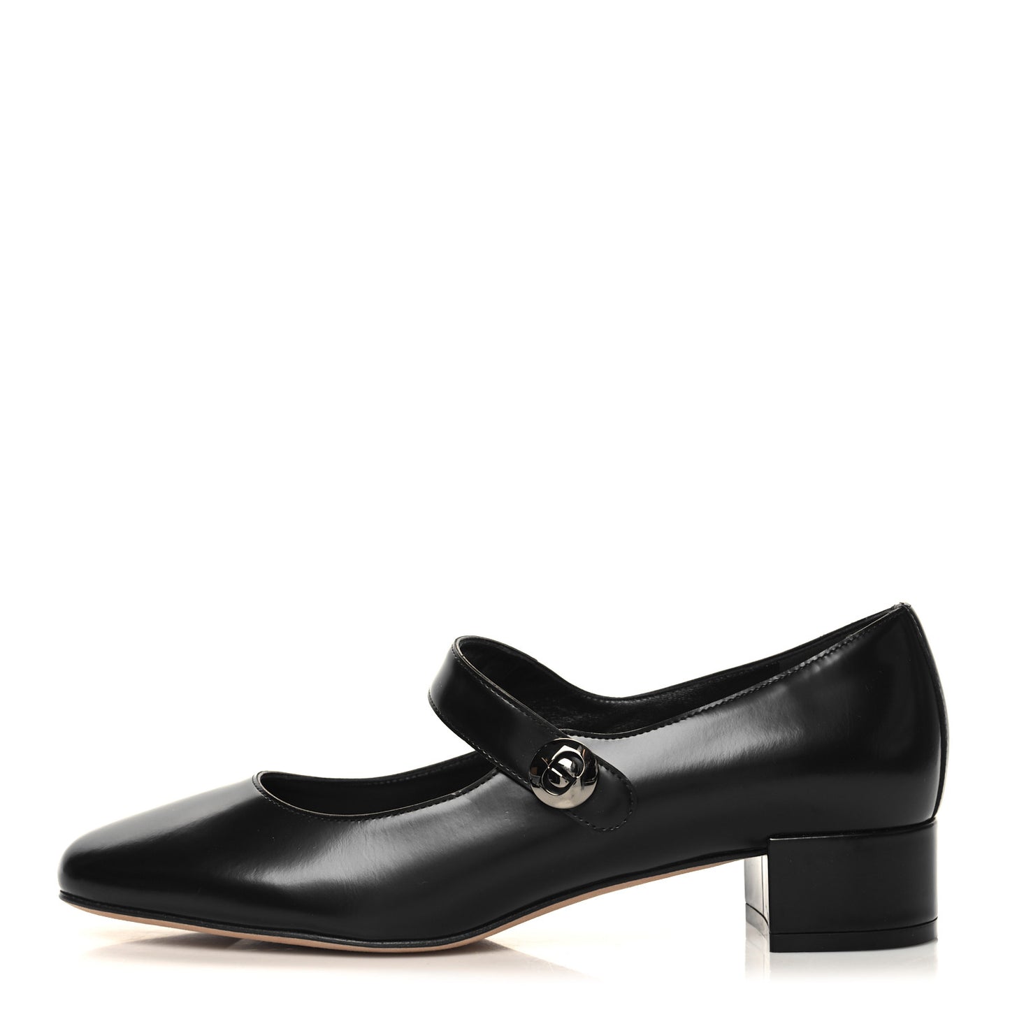 Brushed Calfskin Uniform 30mm Pumps 38 Black