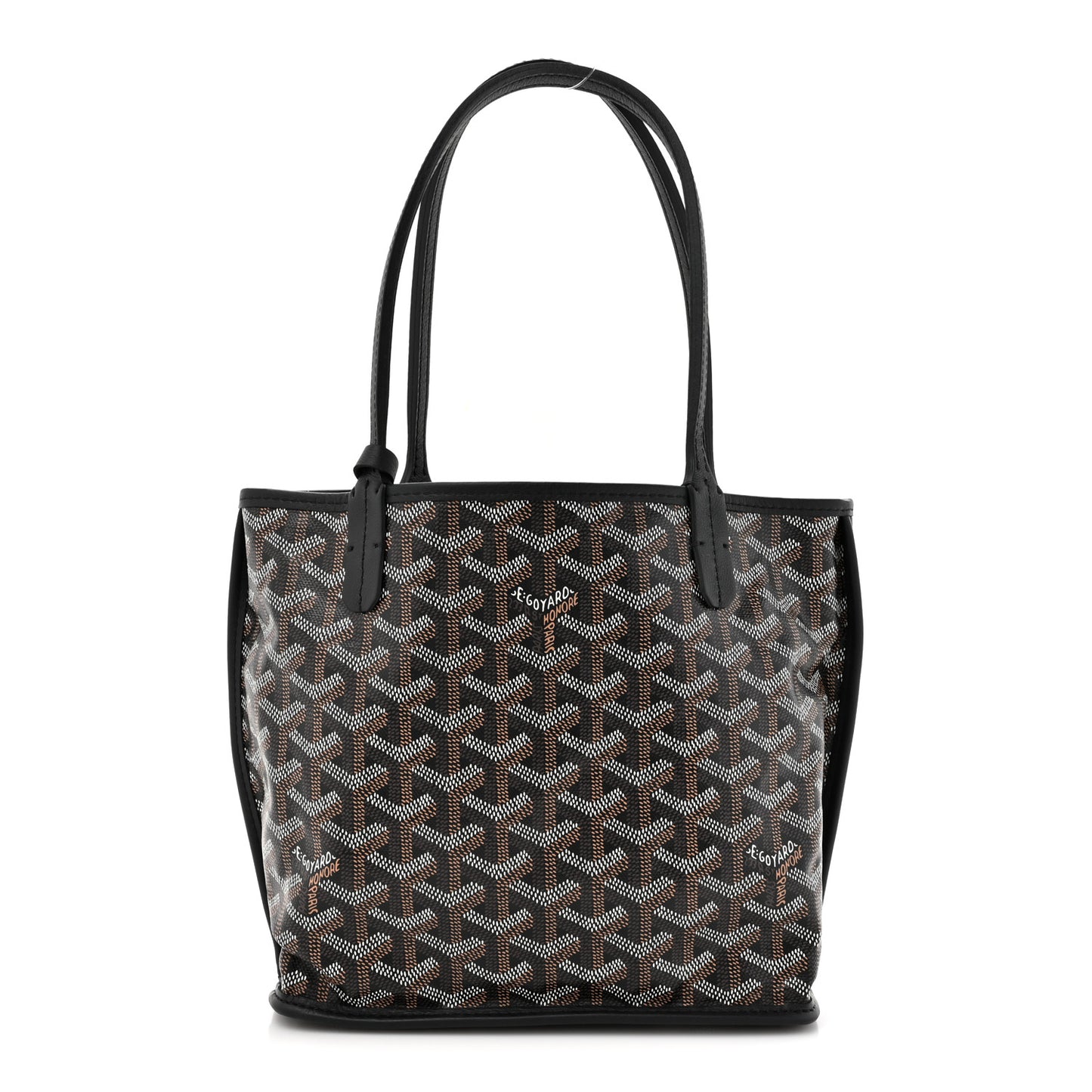 Goyardine Reversible Mini Anjou Black