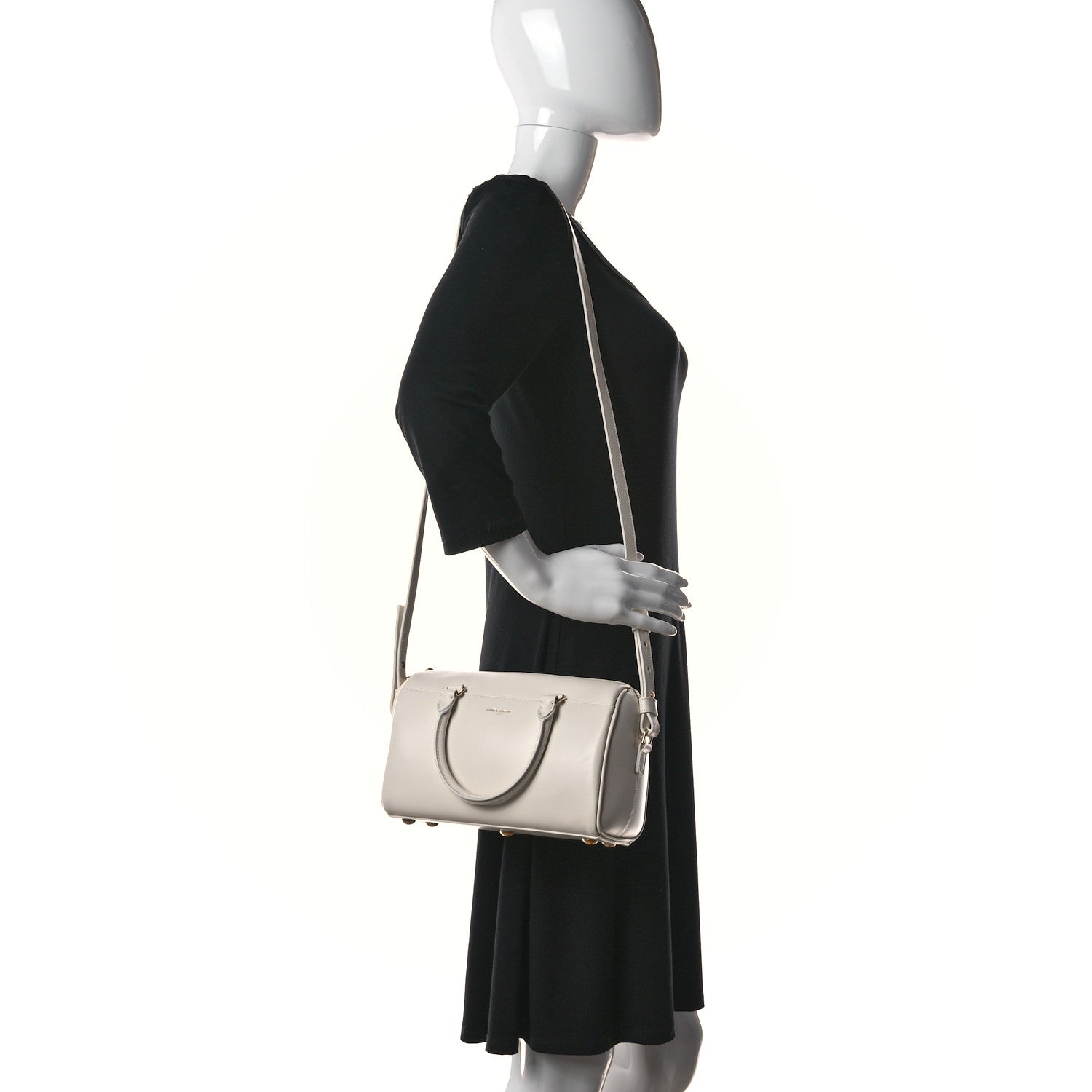Saint Laurent Calfskin Classic Baby Duffle Porcellana 2 of 16