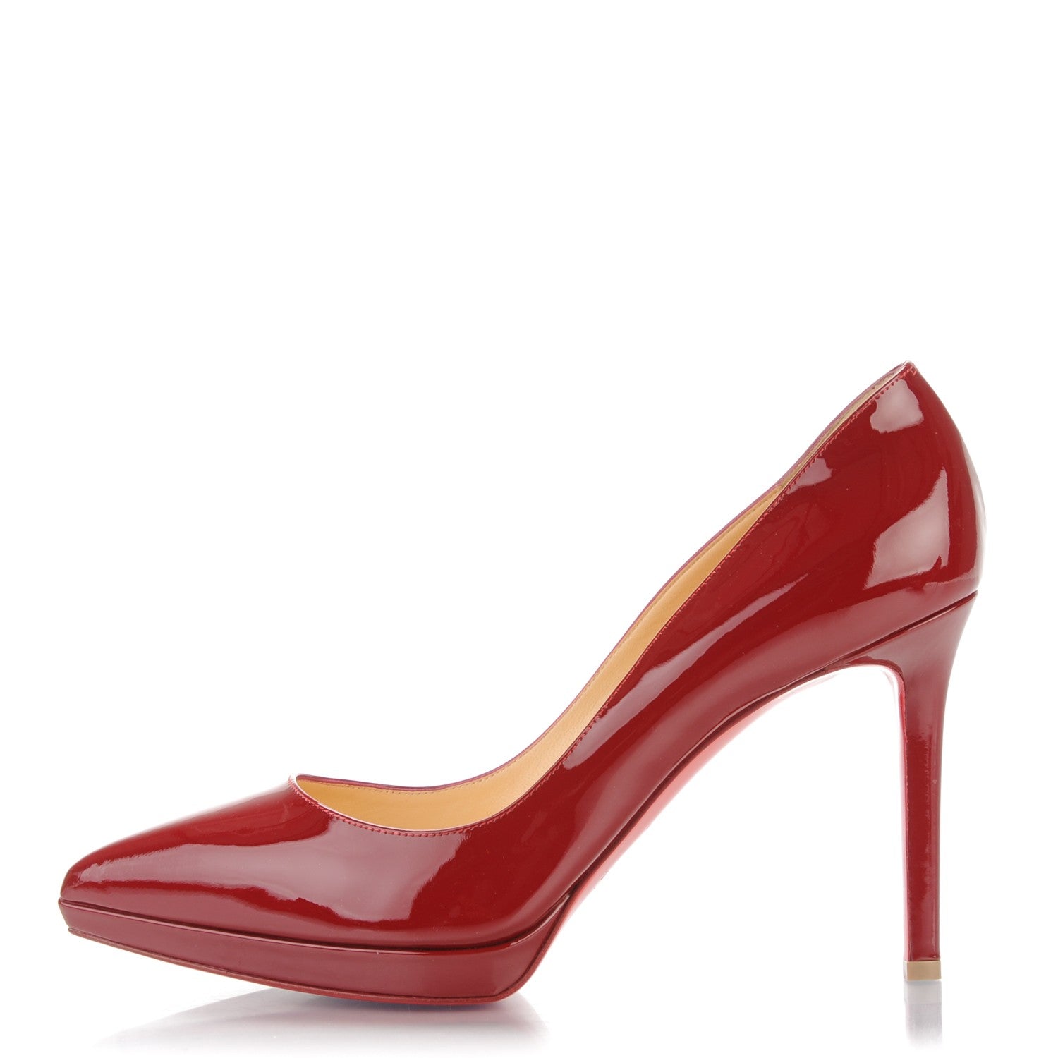 Christian Louboutin Patent Pigalle Plato 100 Pumps 40 Carmine 1 of 7