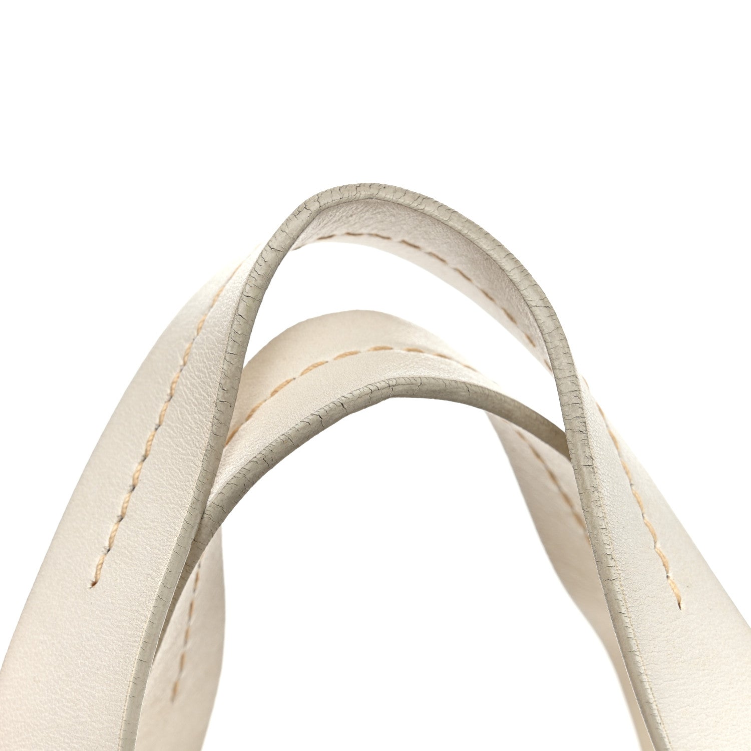 Miu Miu Montone Midolli Basket Bag White Miel 12 of 17