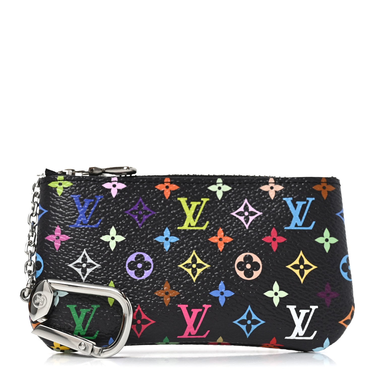 Louis Vuitton LV X TM Monogram Multicolor Key Pouch Black 1894188