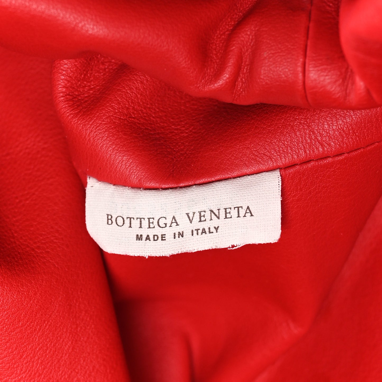 Smooth Butter Calf The Pouch Oversized Clutch Bright Red