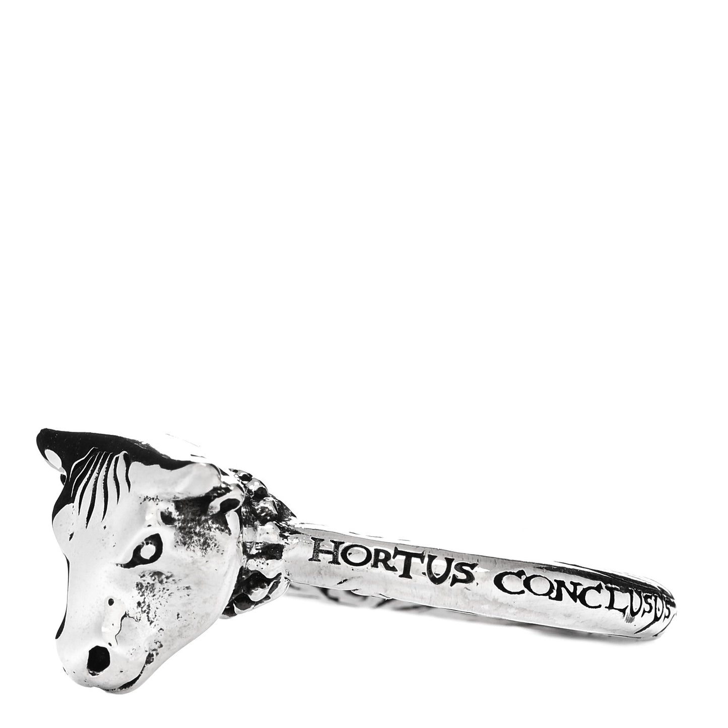 Sterling Silver Anger Forest Bull's Head Ring 54 6.75