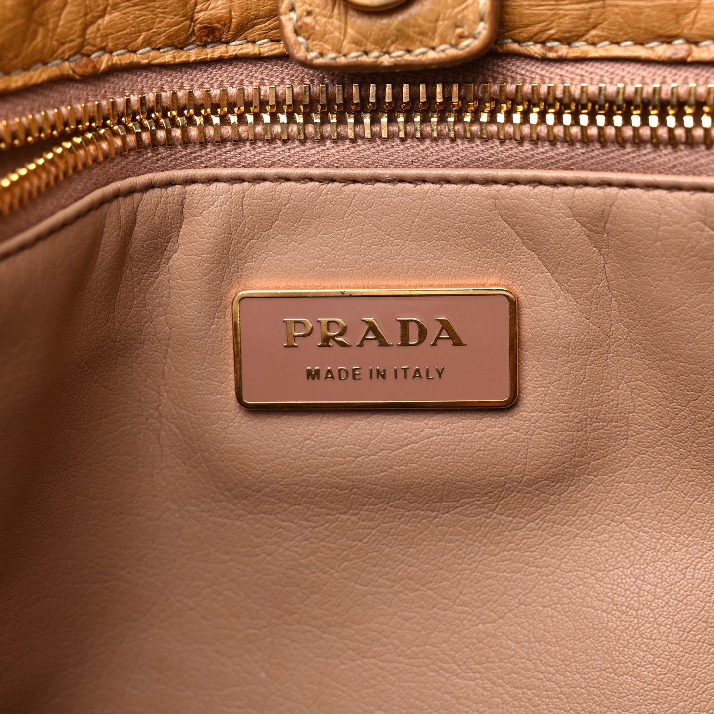Ostrich Executive Tote Cognac