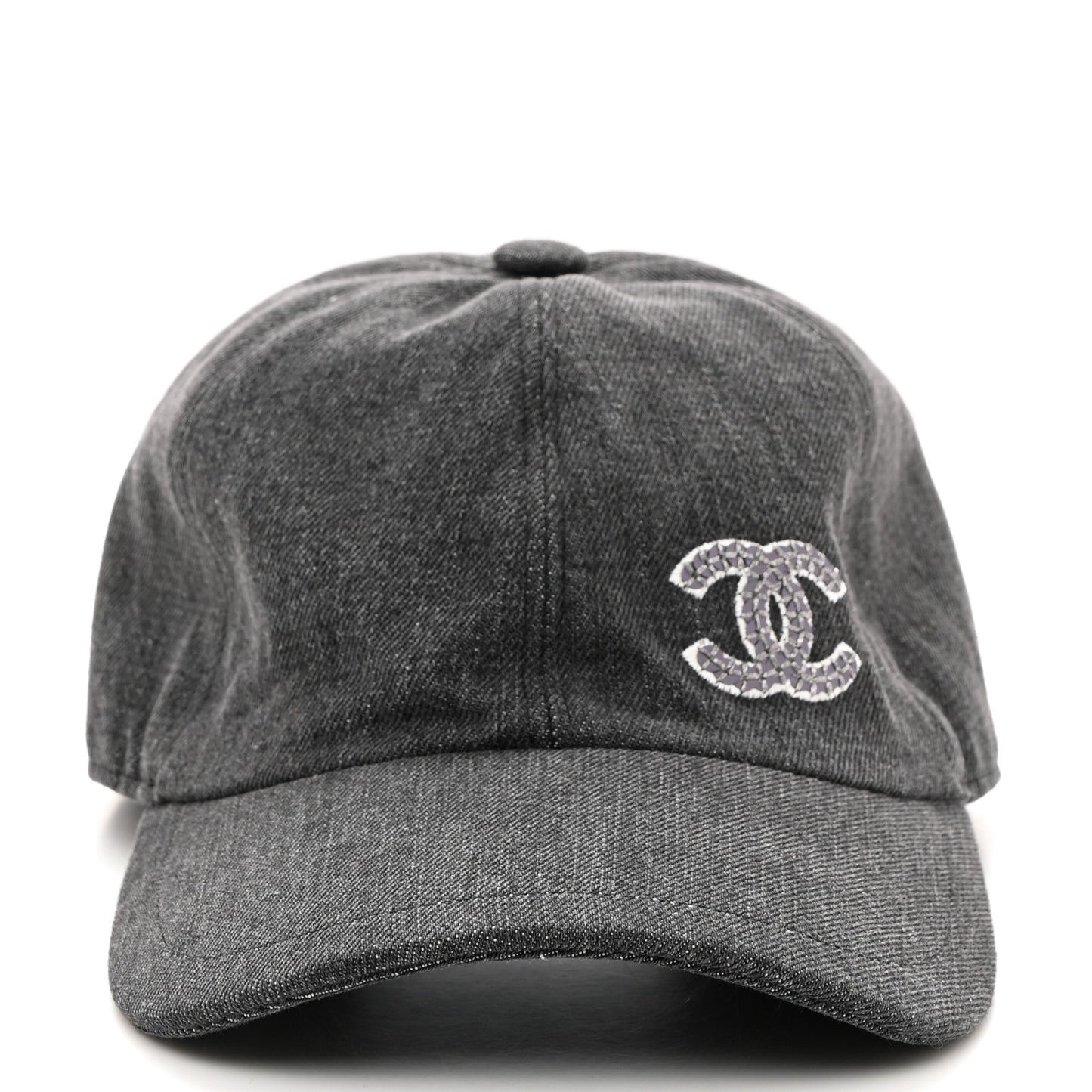 Cotton Sequin CC Cap Hat Black