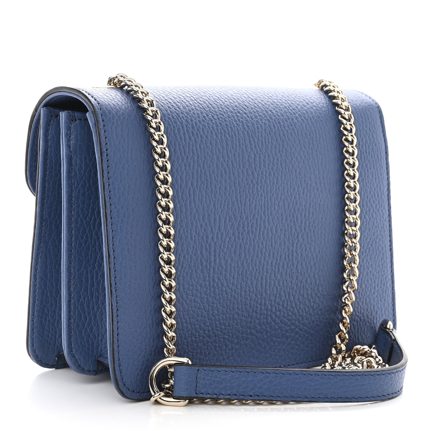 Dollar Calfskin Small Interlocking G Shoulder Bag Caspian