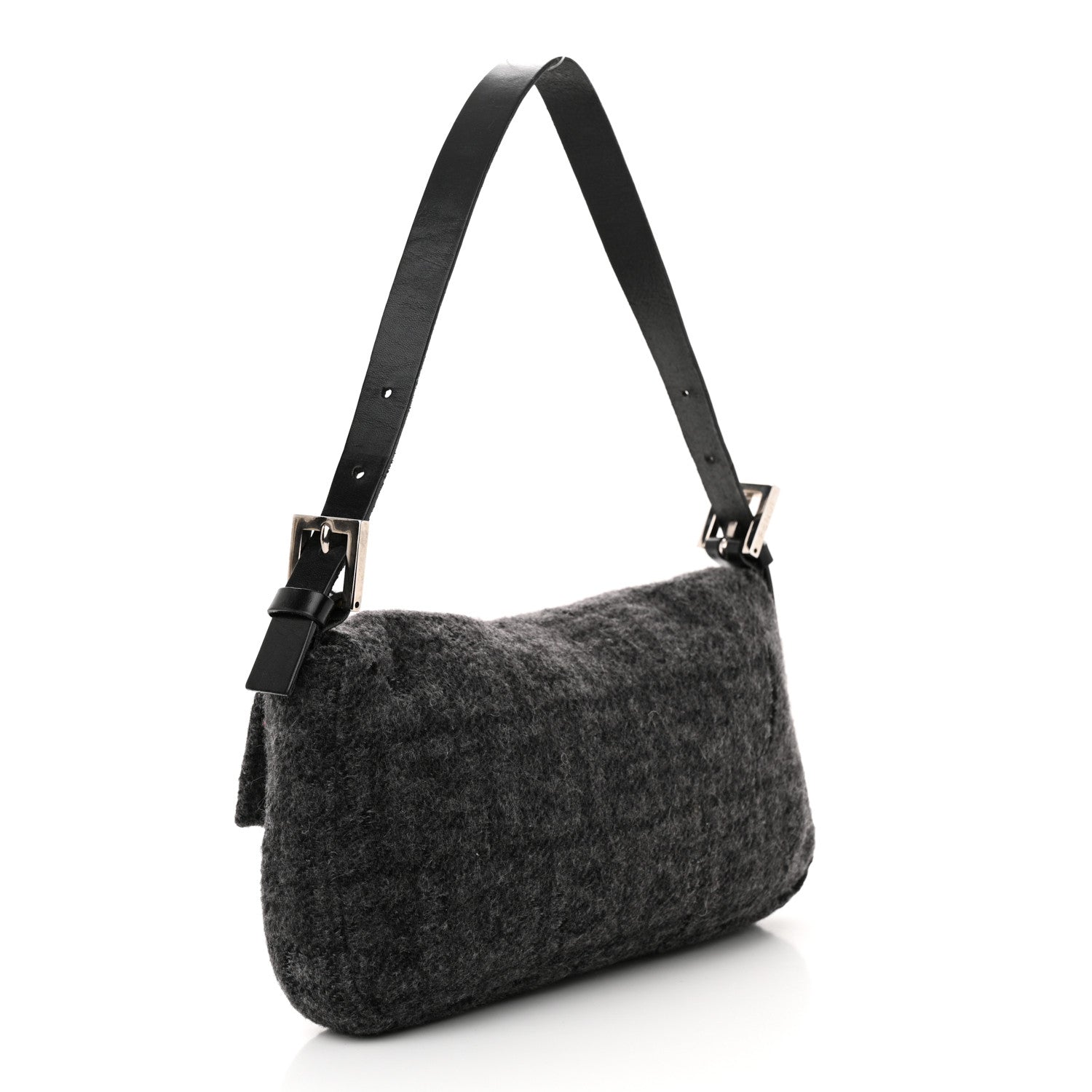 Fendi Wool Zucca Baguette Grey 3 of 13