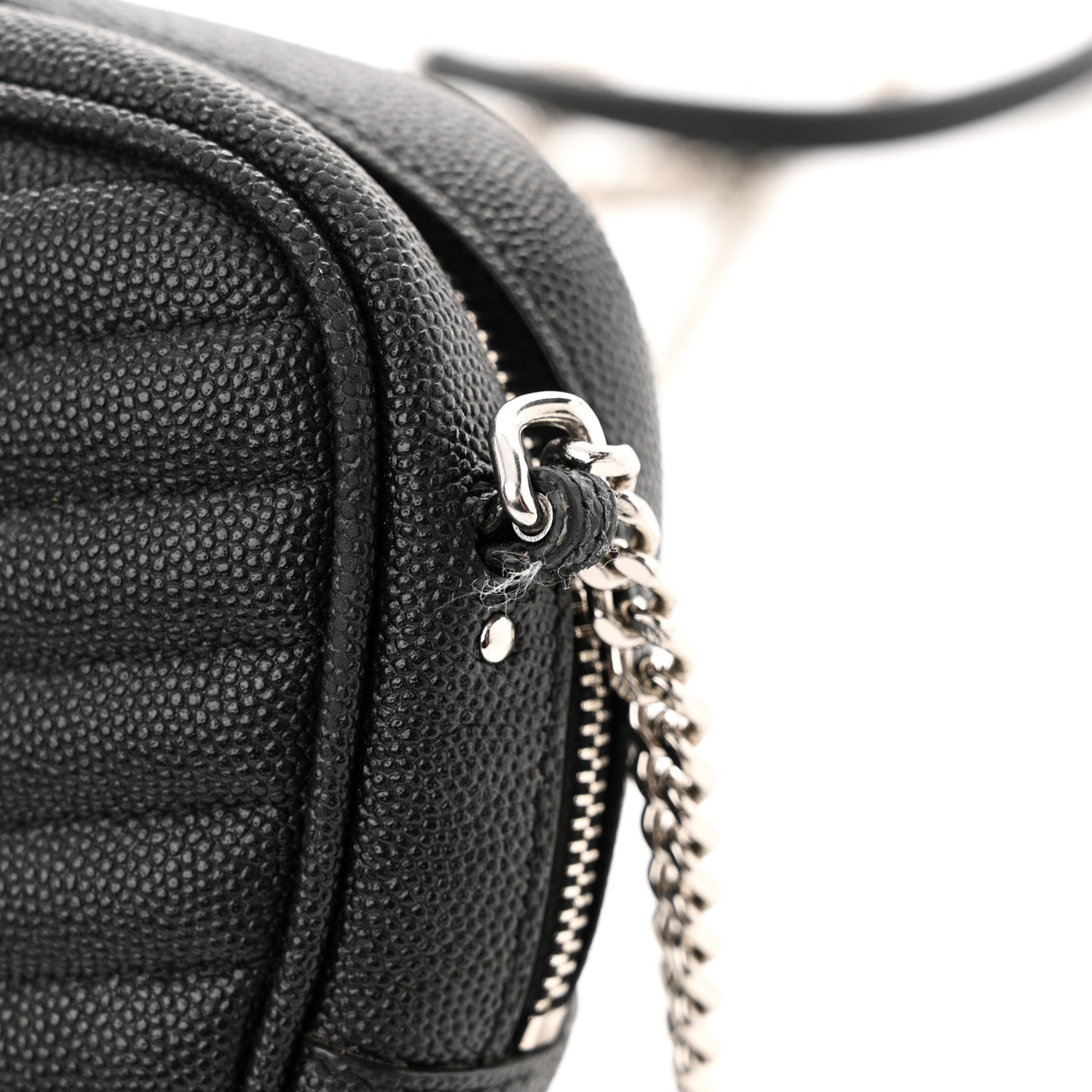 Grain De Poudre Matelasse Monogram Mini Lou Camera Bag Black