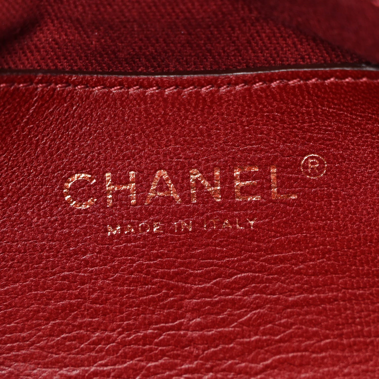 Chanel Lambskin Quilted Medium Just Mademoiselle Red 8 of 14