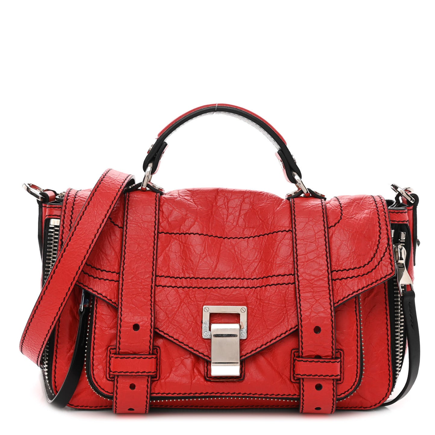 Lambskin Tiny PS1 Satchel Chianti