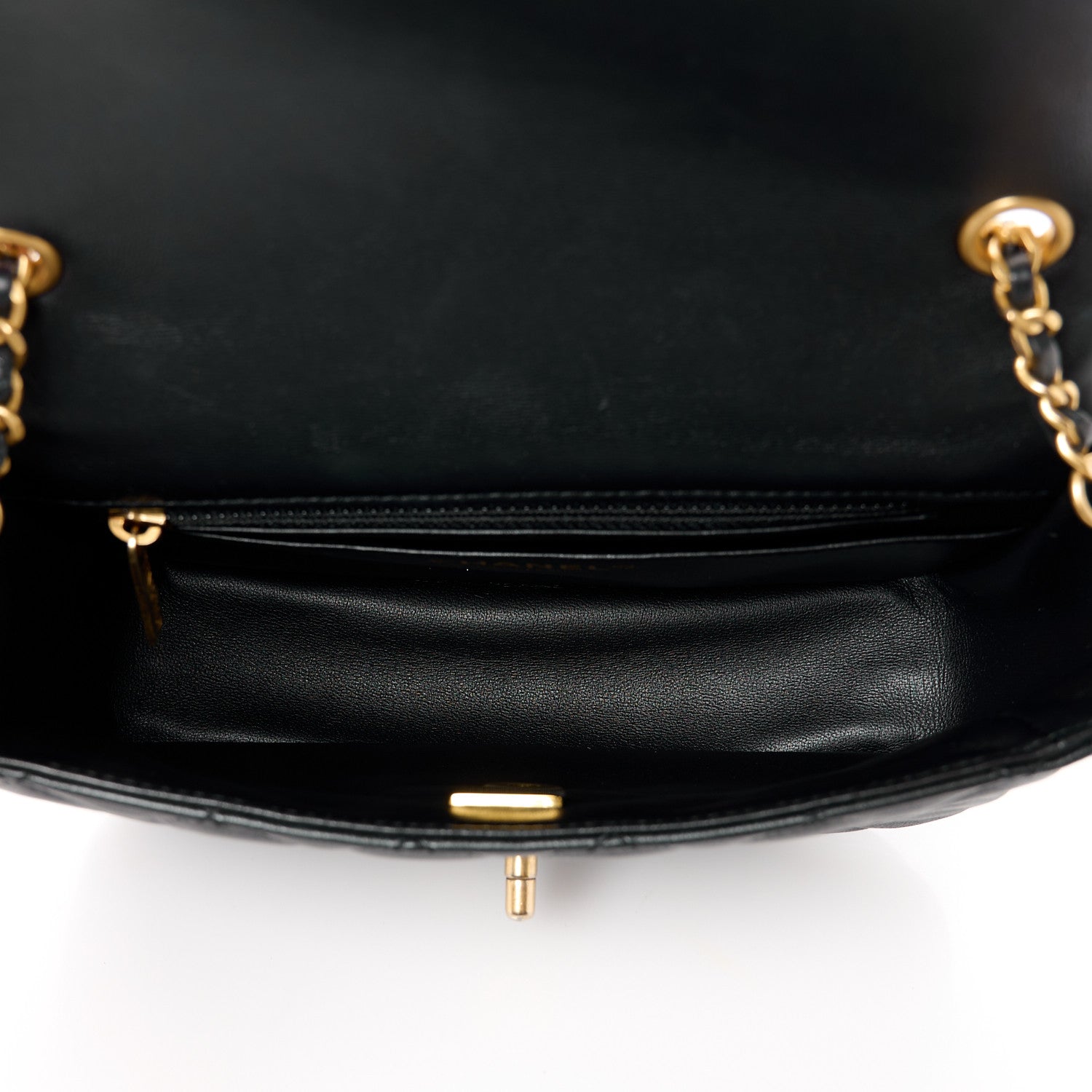 Chanel Lambskin Enamel Quilted Small Coco Hearts Flap Black 5 of 12