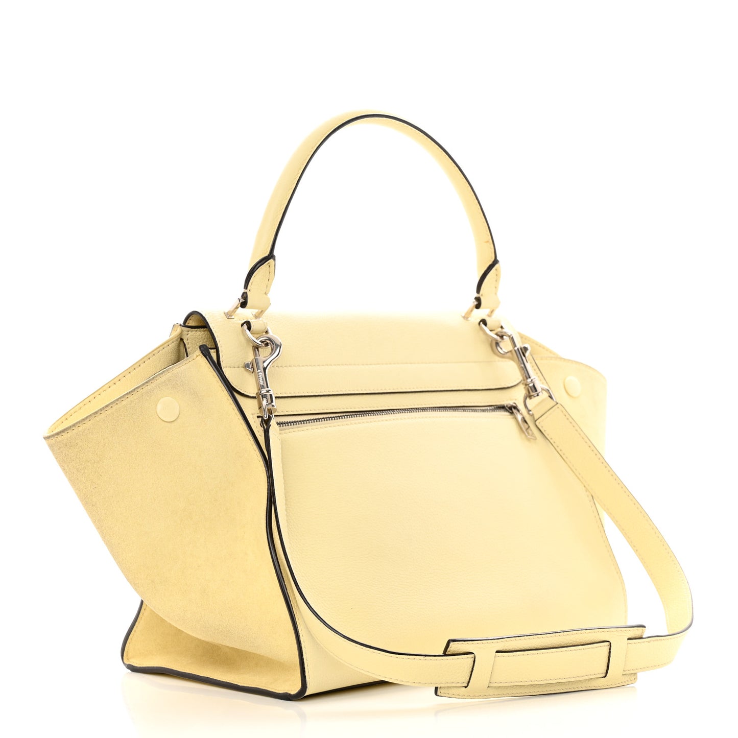 Drummed Calfskin Suede Medium Trapeze Butter