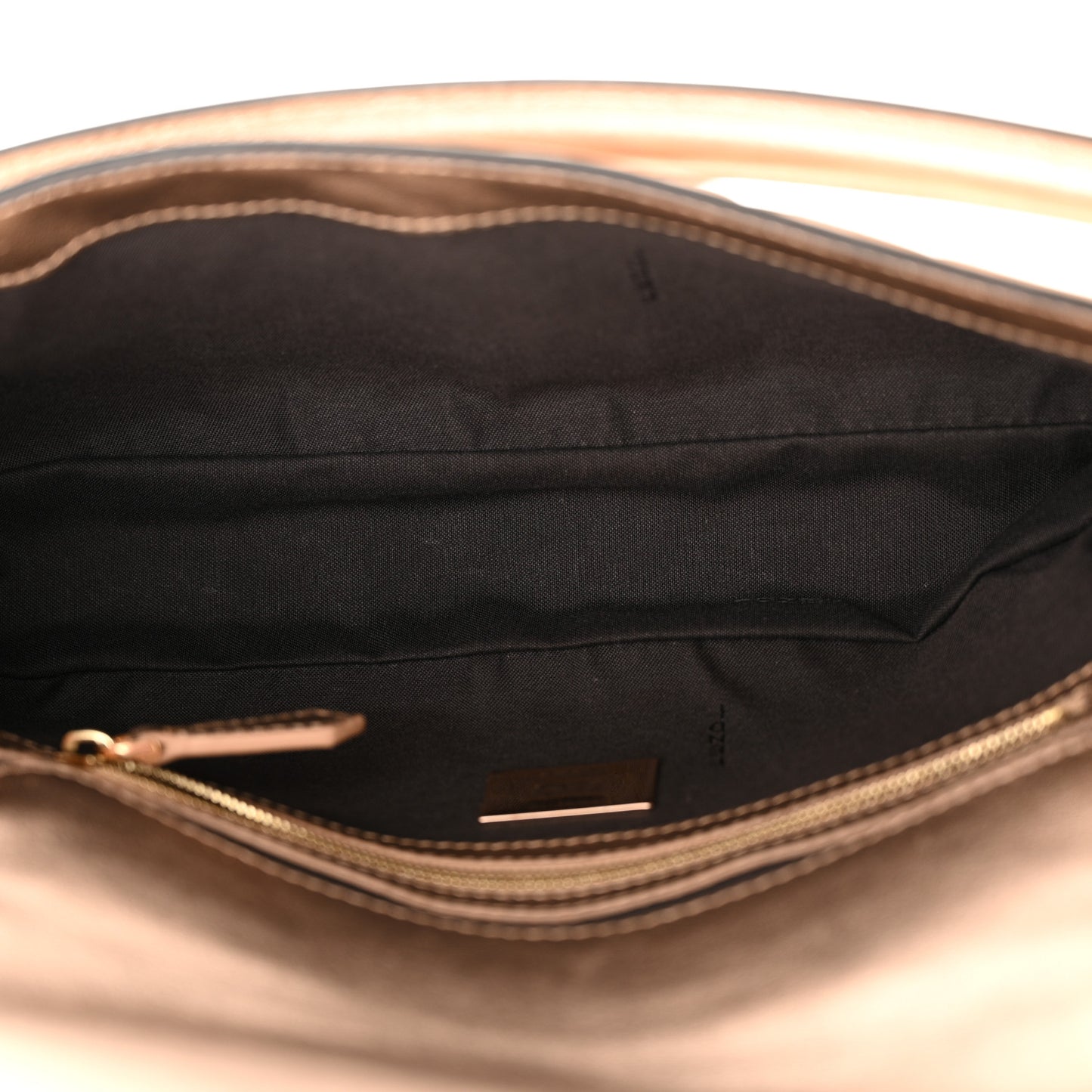 Vitello Laminato FF 1974 Embossed Baguette Rame