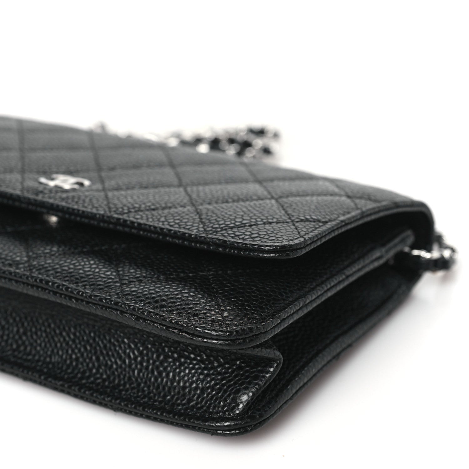 Chanel Caviar Quilted Wallet on Chain WOC Black 11 of 12