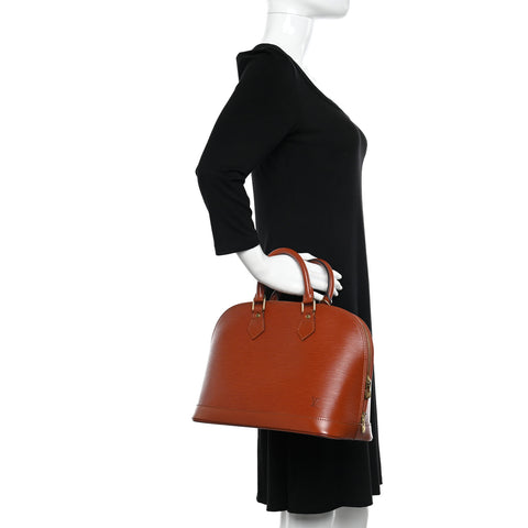 LOUIS VUITTON Epi Alma PM Kenyan Fawn