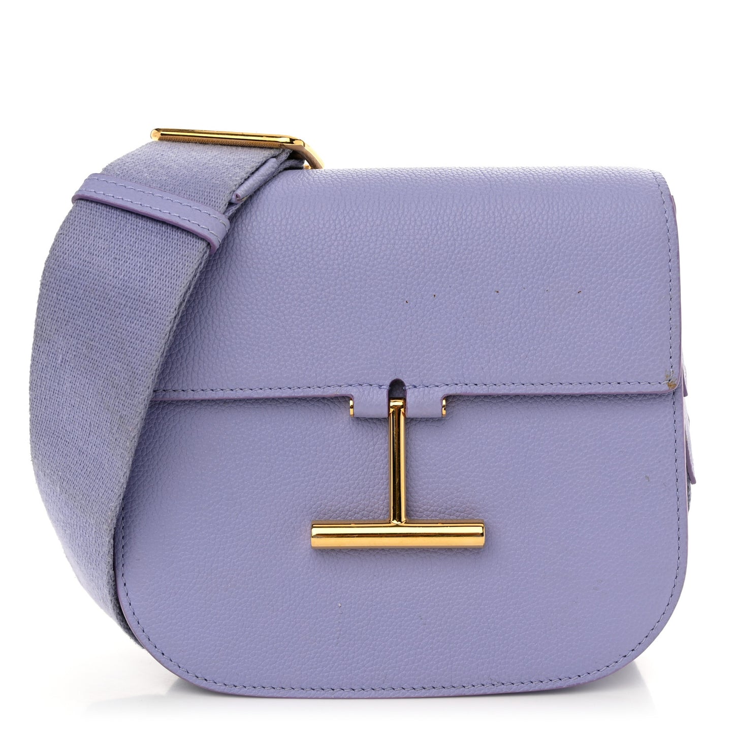 Calfskin Mini T Clasp Tara Crossbody Bag Hyacinth
