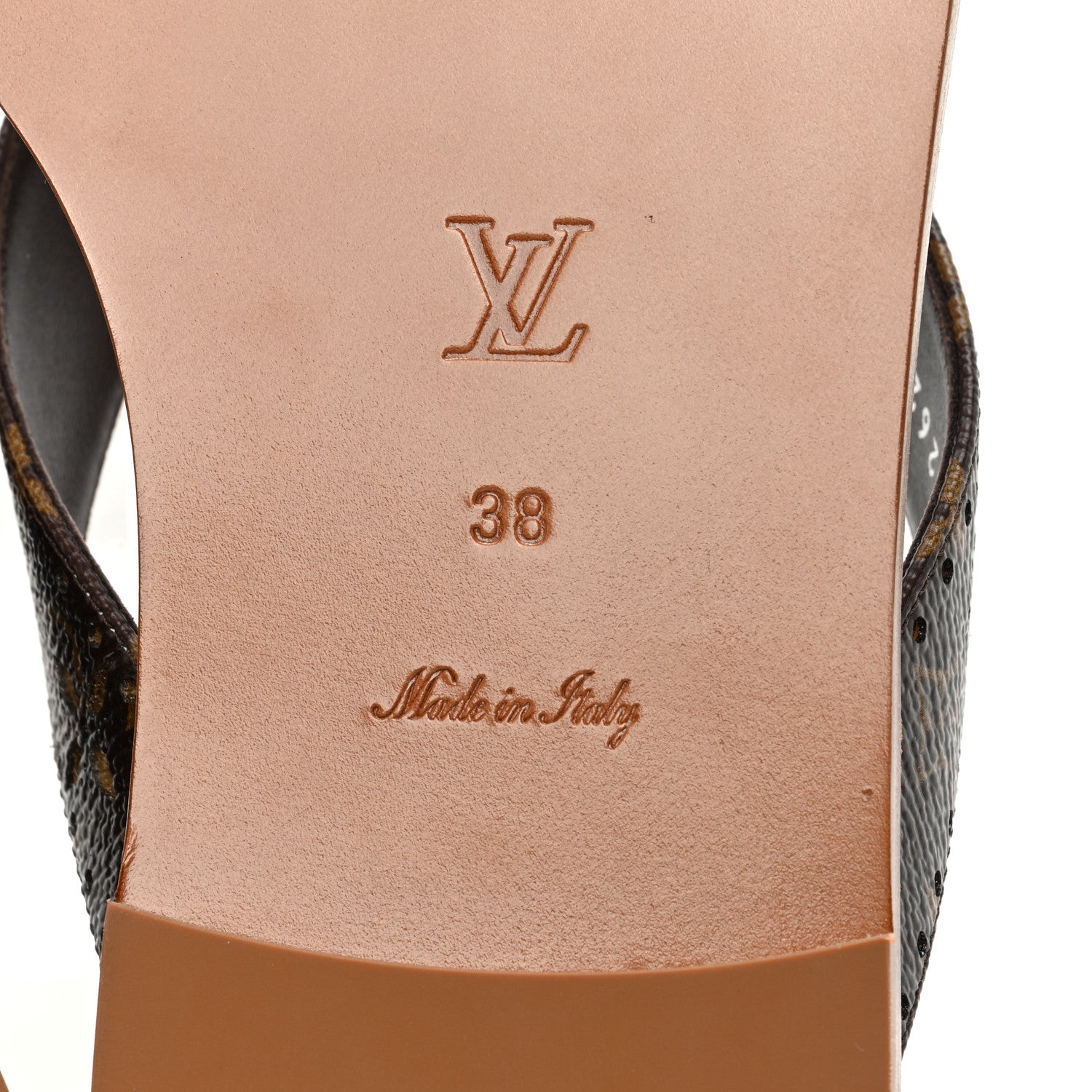 Louis Vuitton Monogram Sunny Flat Thong Sandals 38 Brown 6 of 7