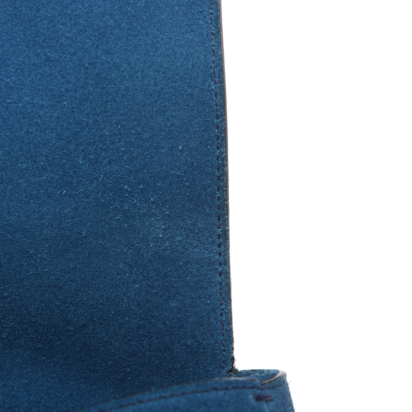 Suede Small Pandora Pure Flap Bag Electric Blue