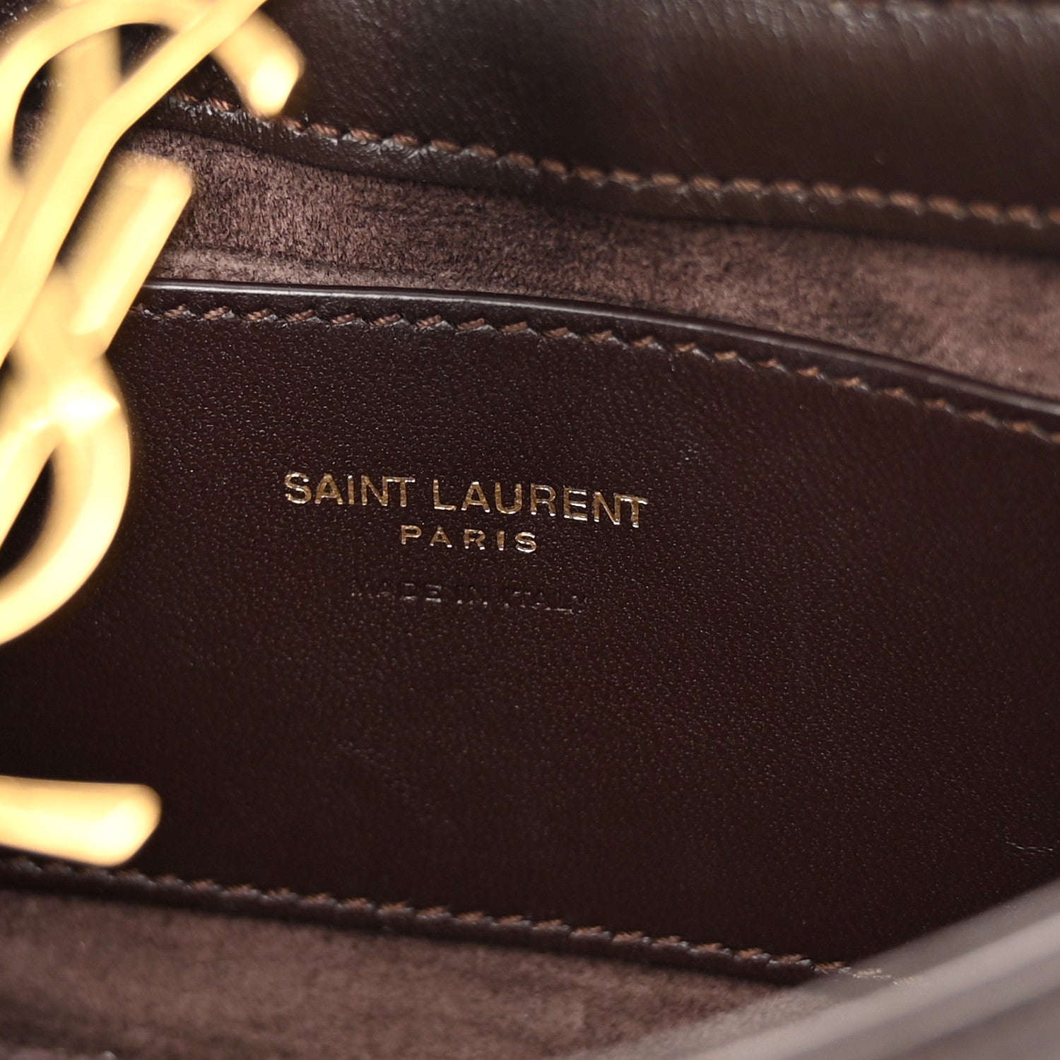 Saint Laurent Patent Calfskin Le 5 A 7 Mini Hobo Spicy Chocolate 6 of 10