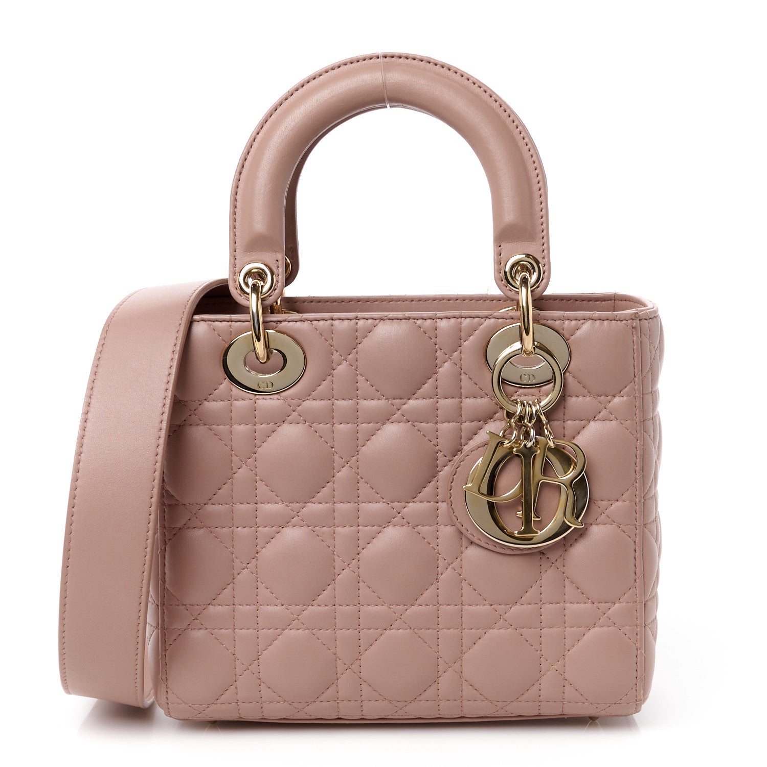 Christian Dior Lambskin Cannage Small My ABCDior Lady Dior Fard 1 of 13