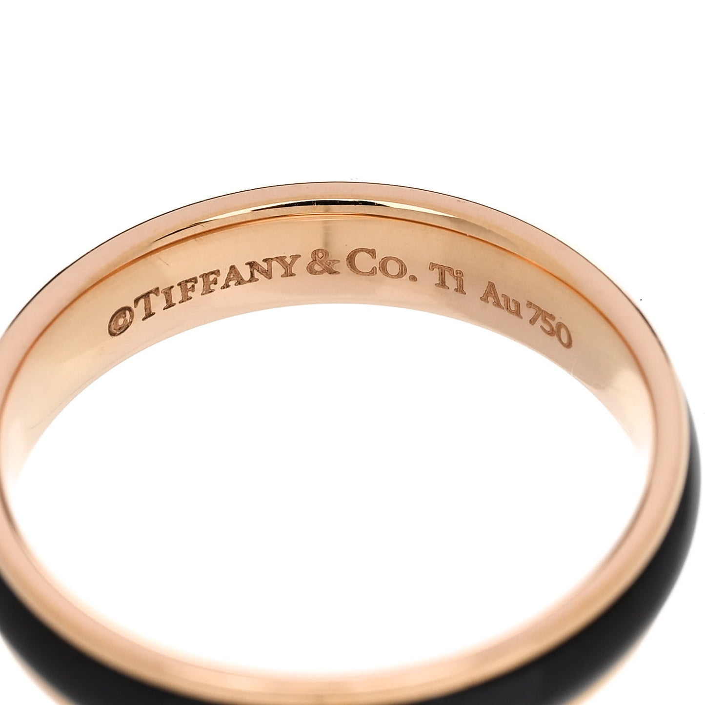 18K Rose Gold Titanium Classic Wedding Band Ring 57 8