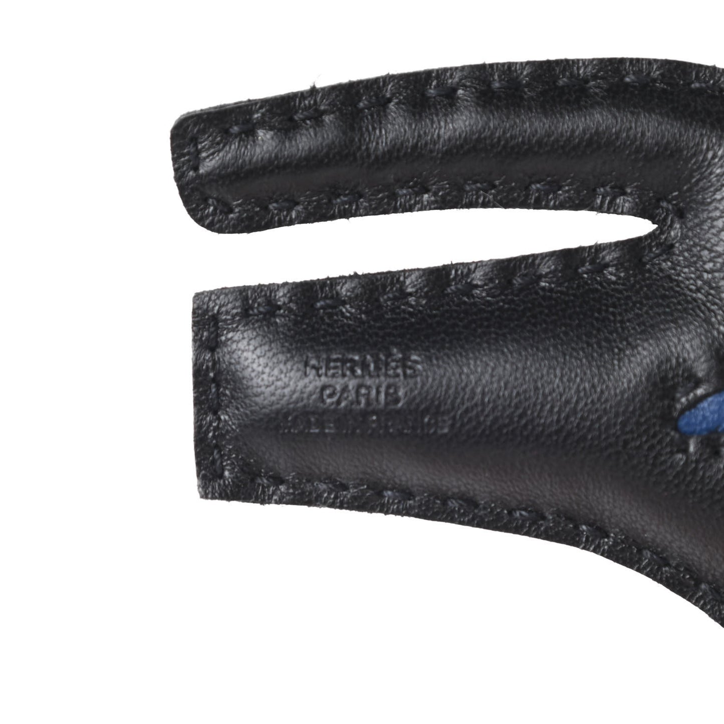 Milo Lambskin Rooroo Bag Charm Black Bleu de Malte