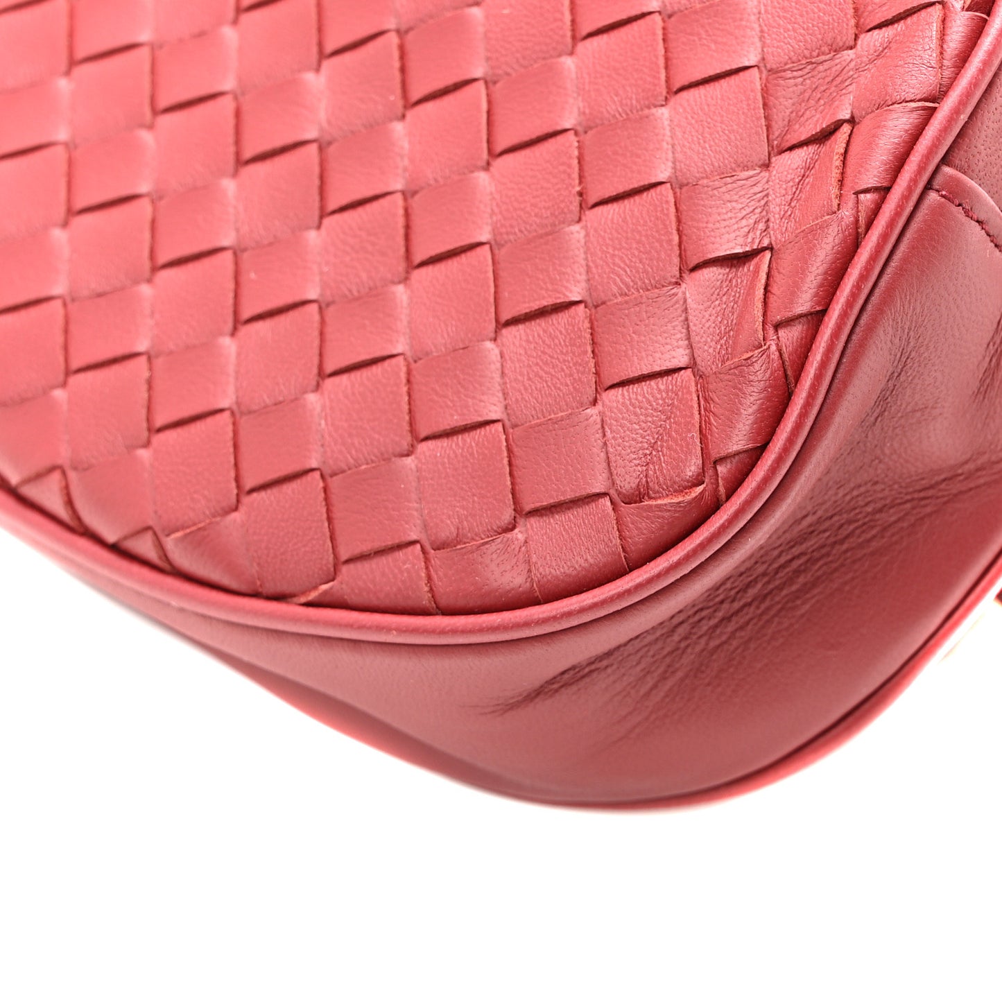 Nappa Intrecciato Belt Bag Bright Red