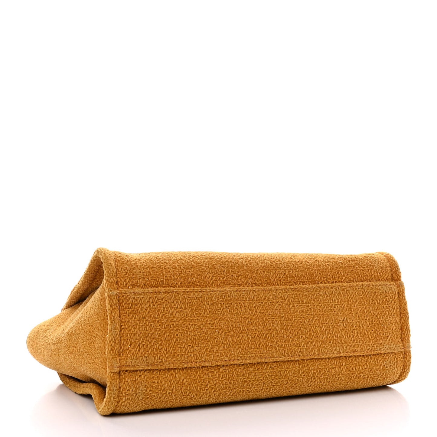 Lurex Canvas Small Deauville Tote Yellow