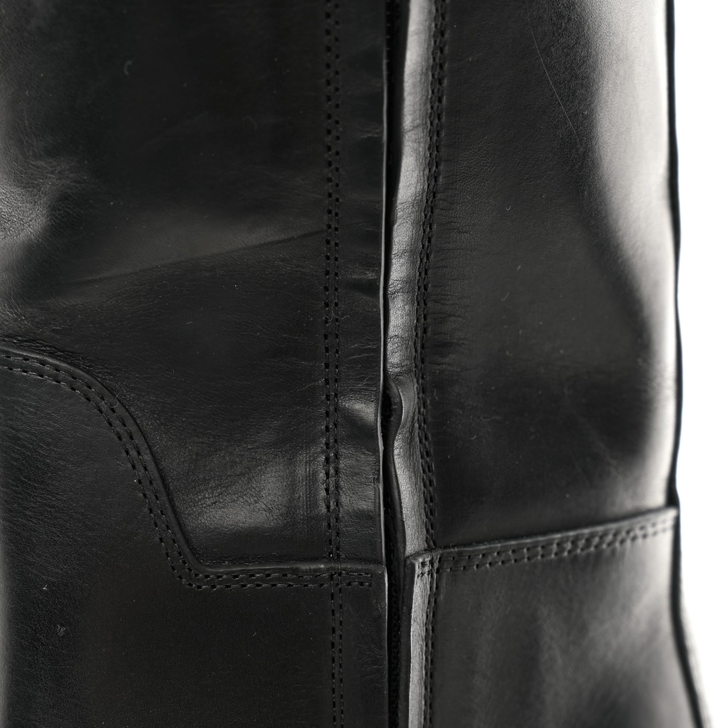 Calfskin The Tire High Boots 37 Black Camping