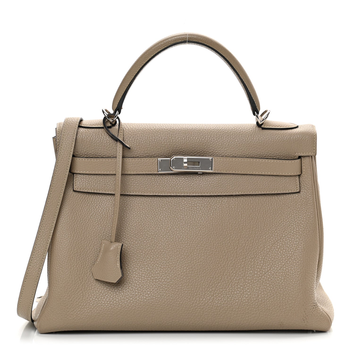 Hermes Togo Kelly Retourne 35 Gris Tourterelle 1 of 17