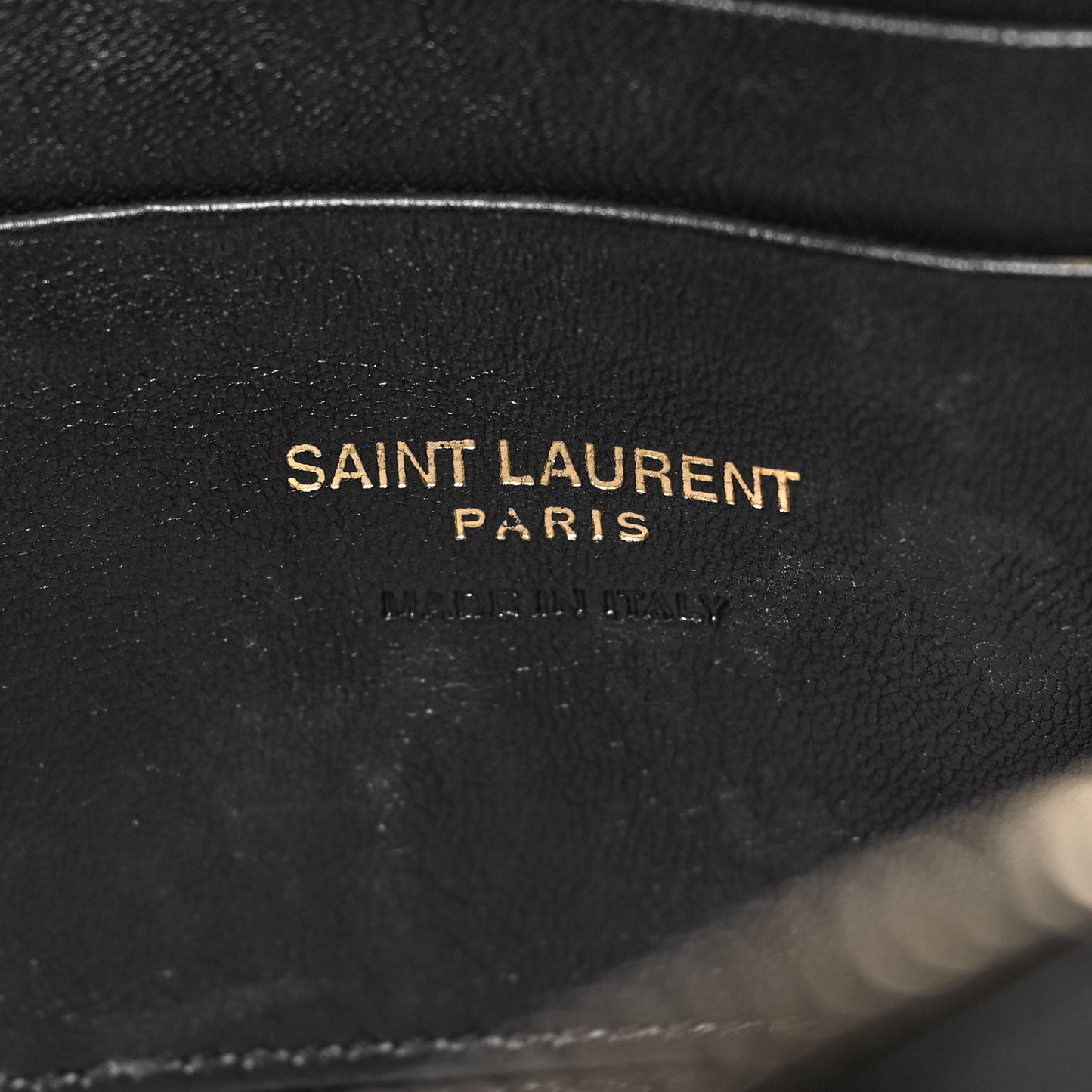 SAINT LAURENT Grain De Poudre Matelasse Monogram Mini Lou Camera Bag Black