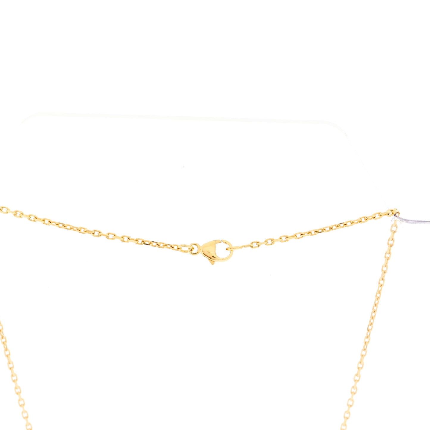 Lacquered Gold Mini Pop H Pendant Necklace Malachite