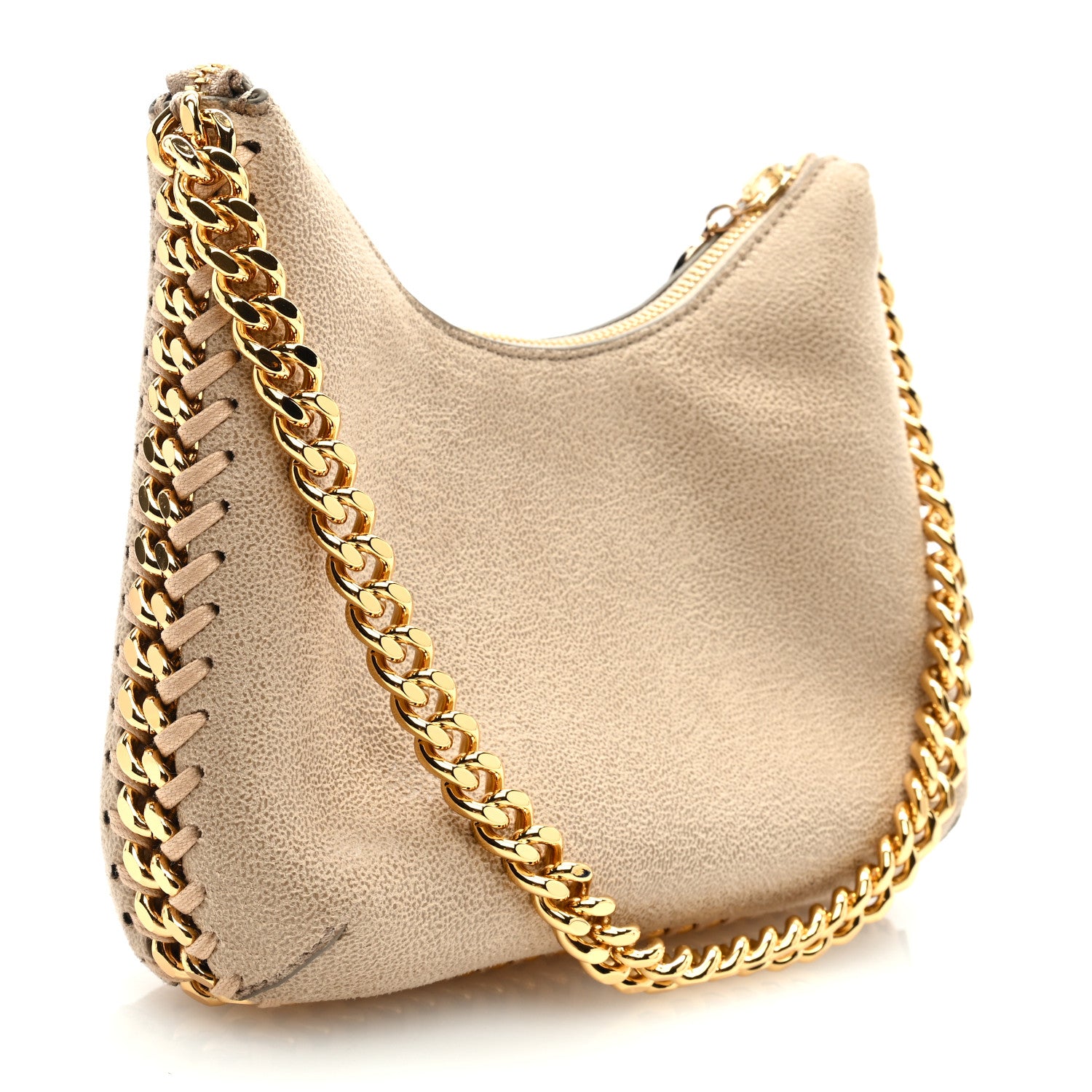 Stella McCartney Shaggy Deer Mini Chain Shoulder Bag Taupe 3 of 8