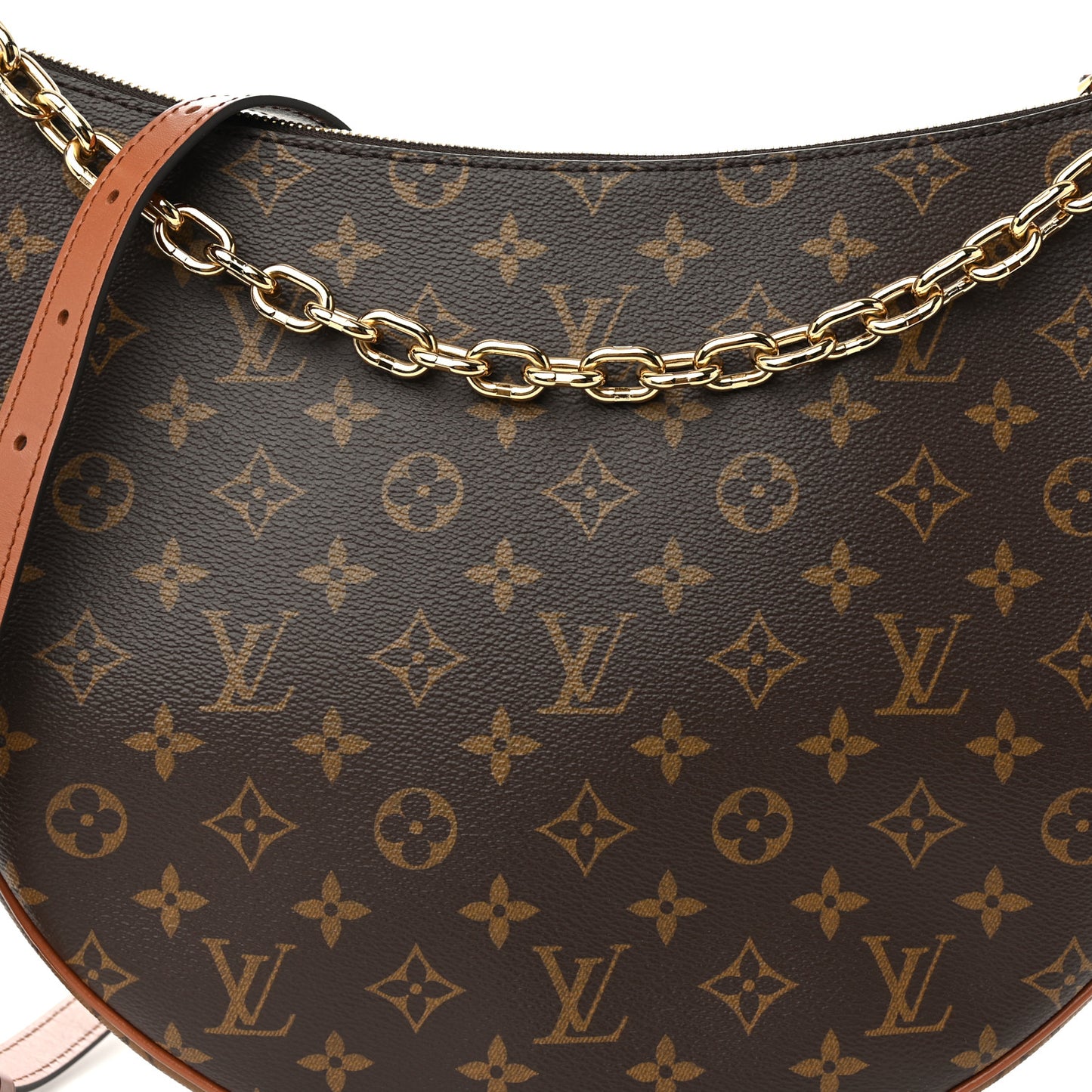Reverse Monogram Loop Hobo