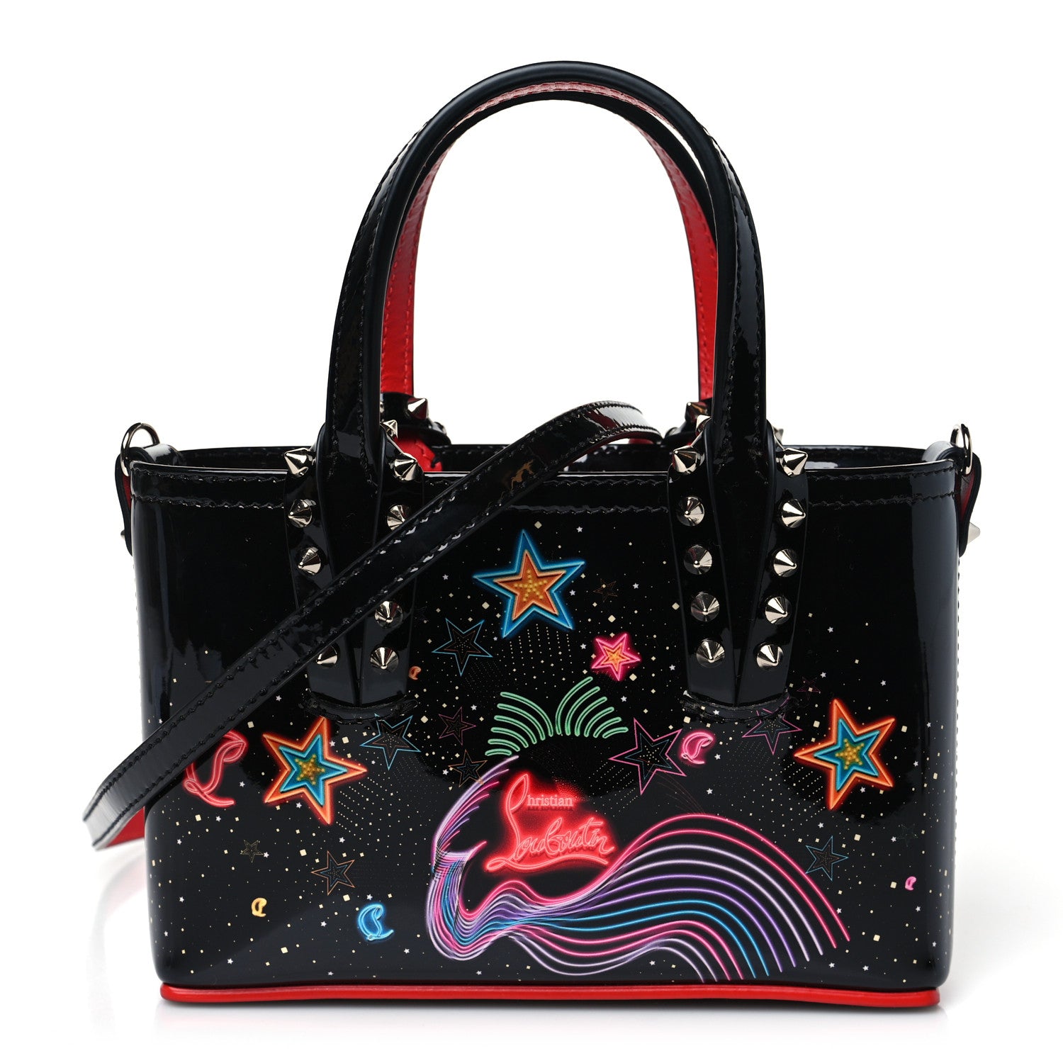 Christian Louboutin Patent Calfskin Mini Starlight Cabata Tote Multicolor 1 of 10