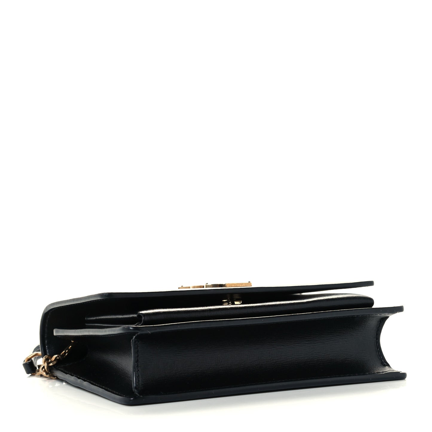 Calfskin Monogram Sunset Chain Wallet Black