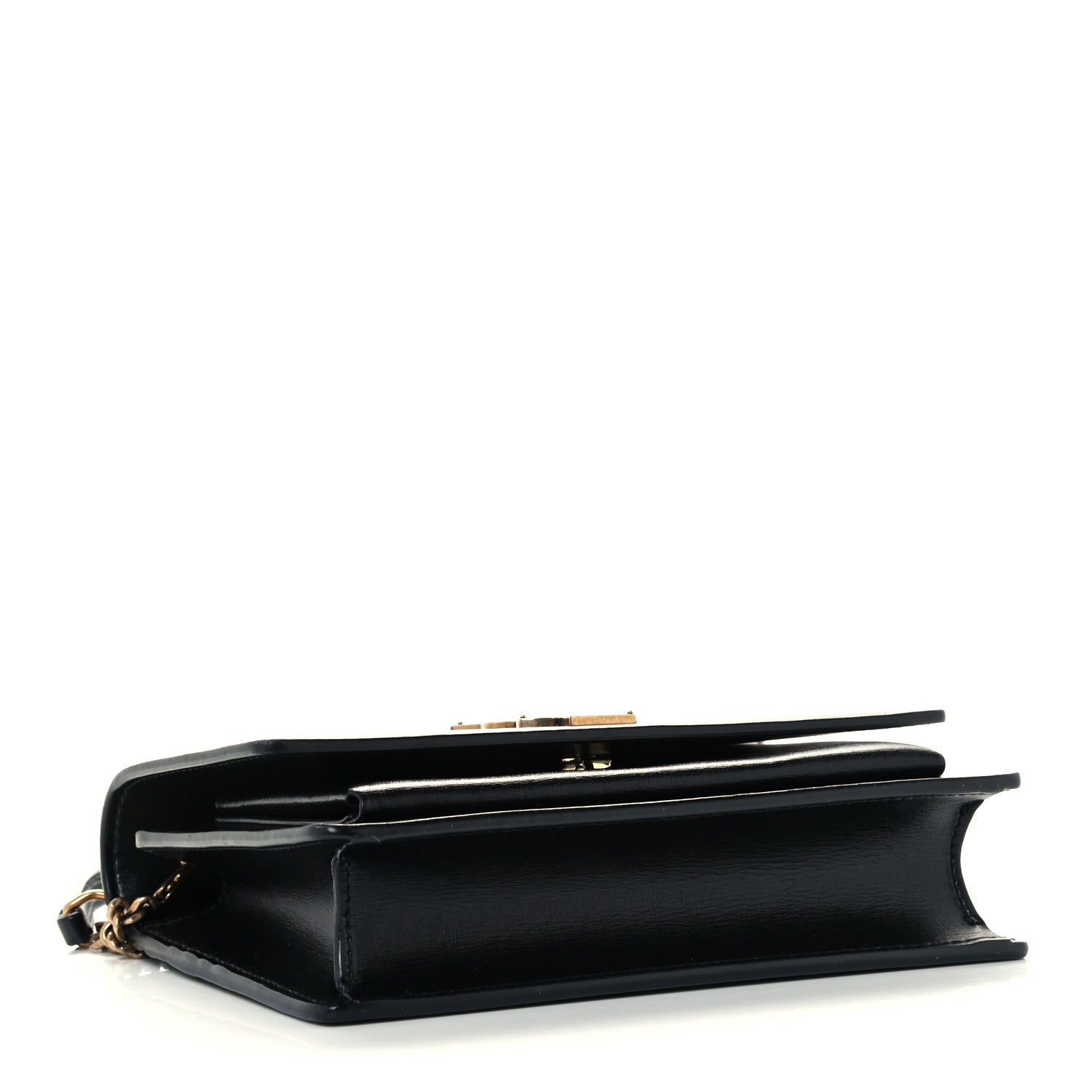 Saint Laurent Calfskin Monogram Sunset Chain Wallet Black 3 of 10