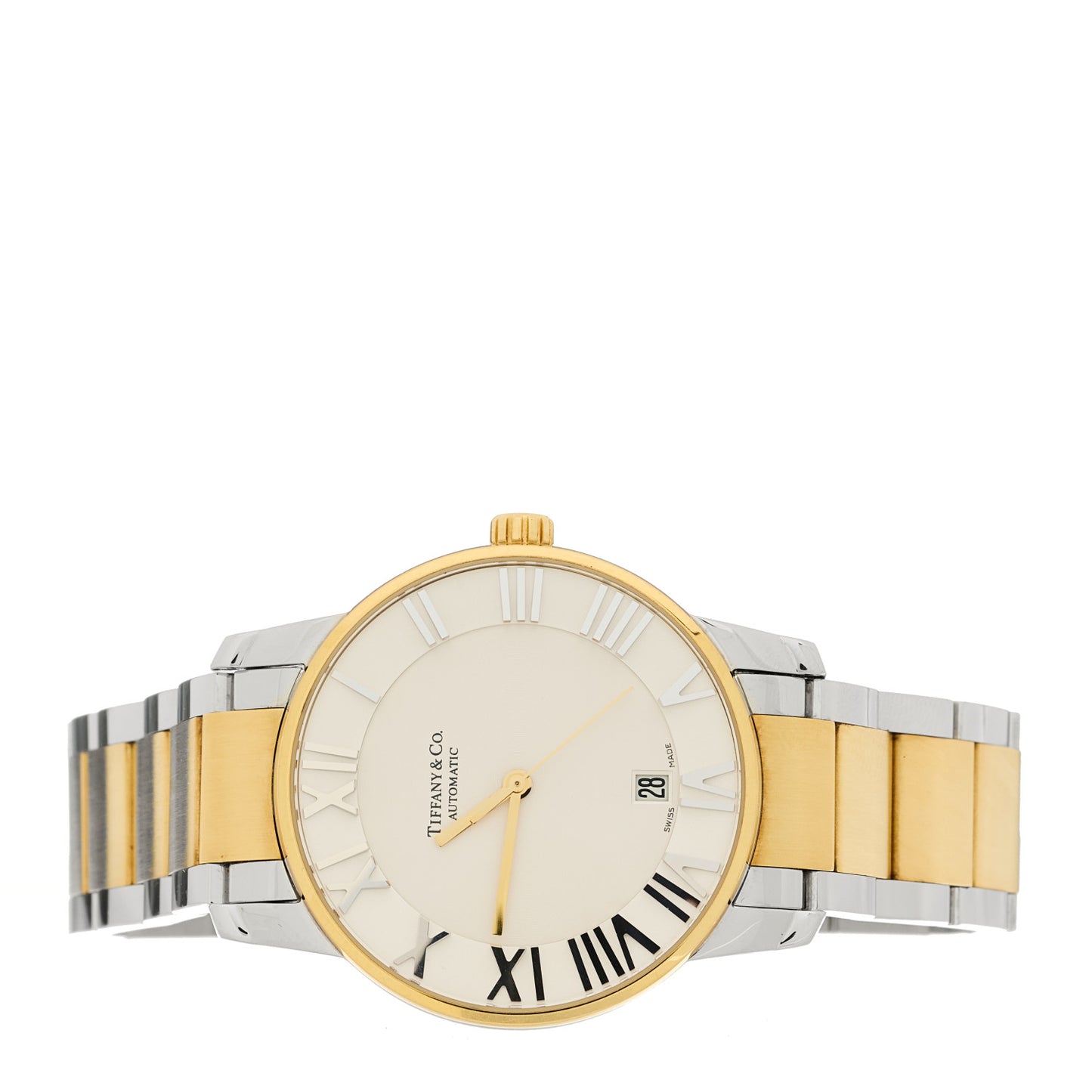 Stainless Steel 18K Yellow Gold 37mm Atlas 3-Hand Automatic Watch